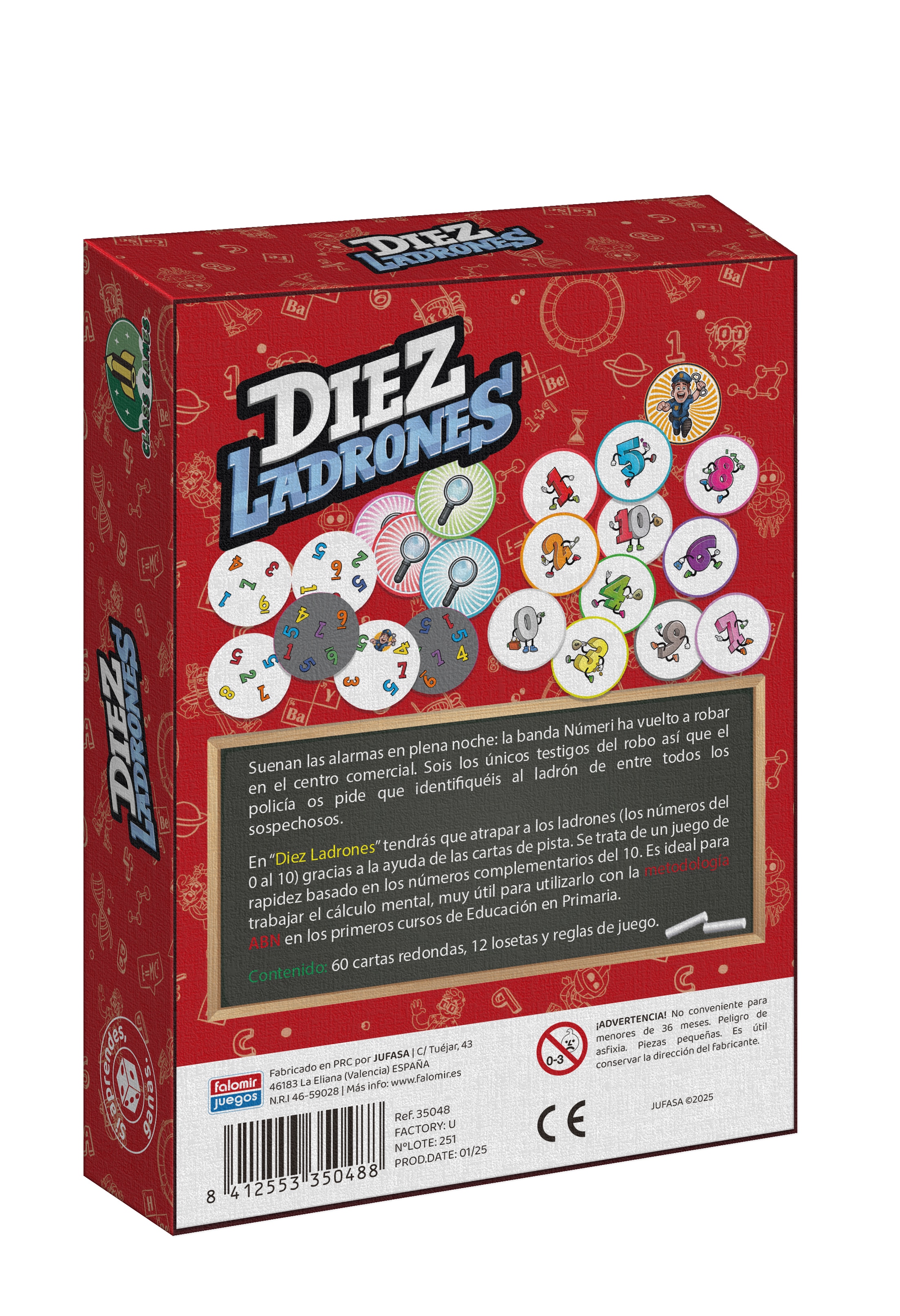 Juego educativo Diez ladrones Falomir 2
