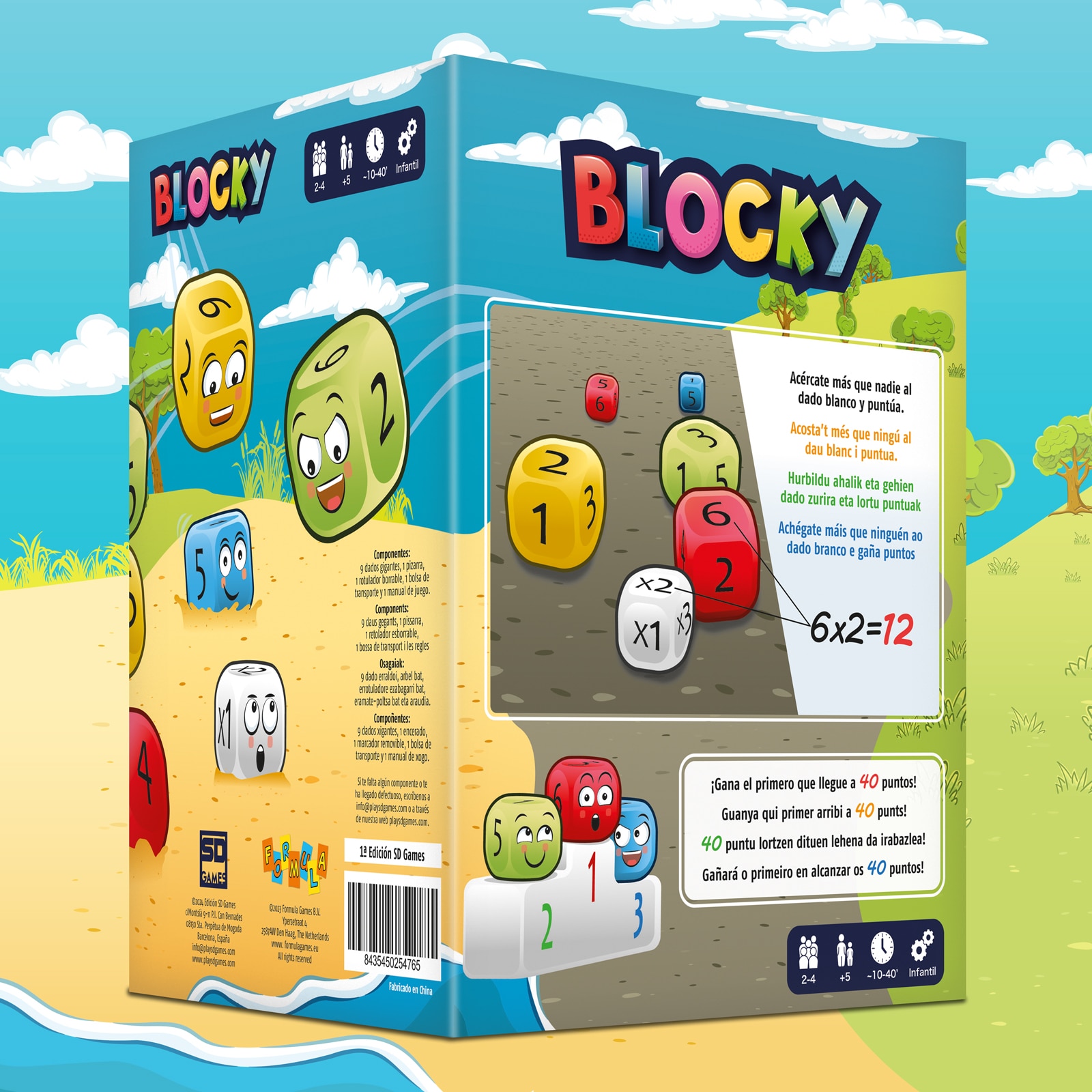 Juego de mesa de habilidad y cálculo Blocky SD Games 2