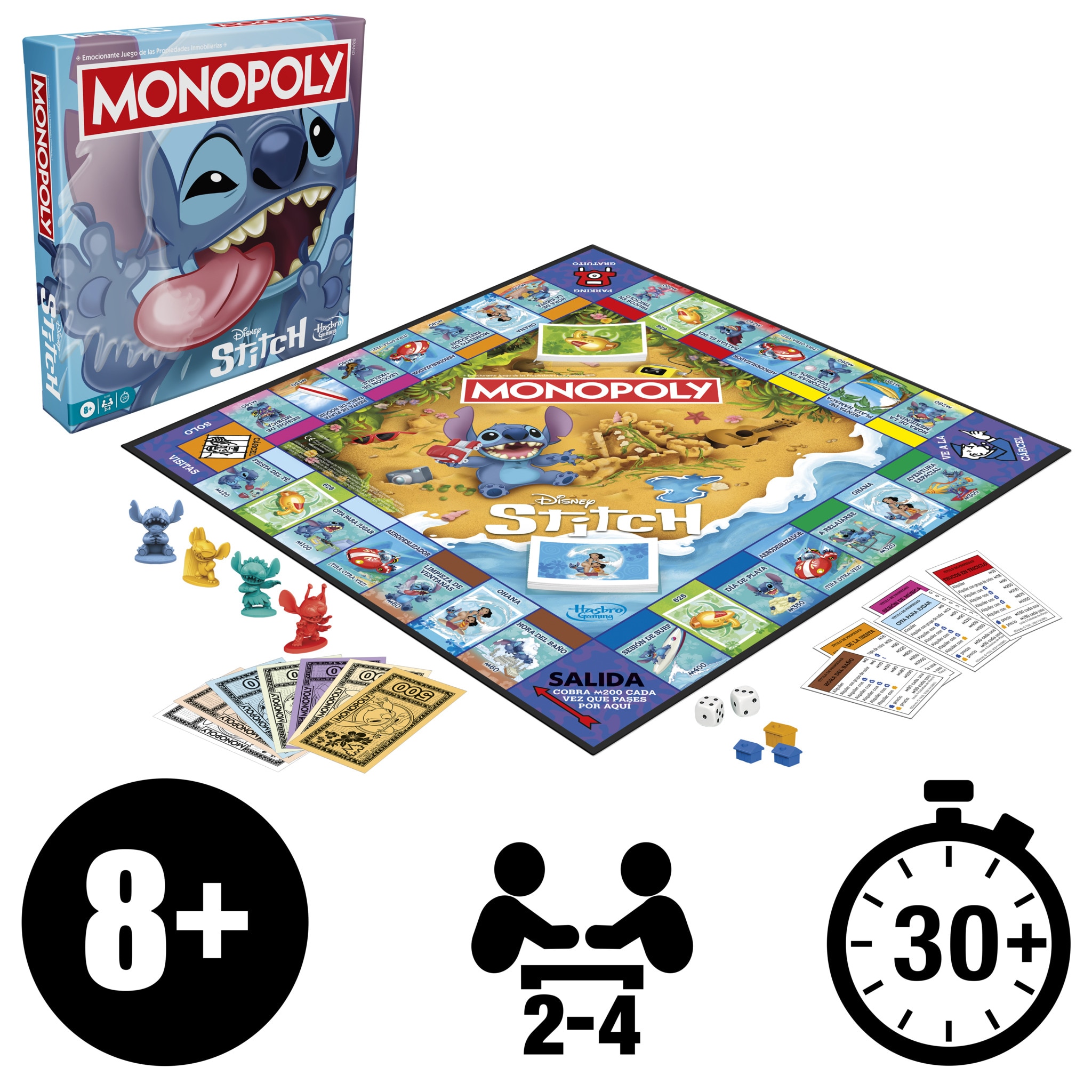 Juego de mesa Monopoly Edición Disney Stitch Hasbro 16