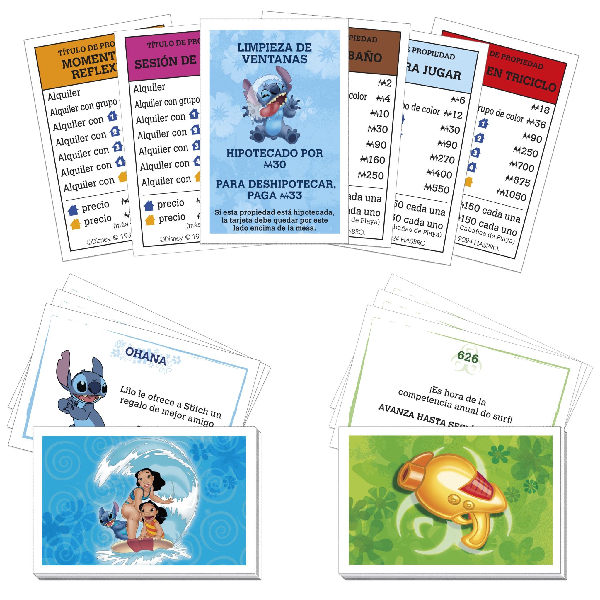 Juego de mesa Monopoly Edición Disney Stitch Hasbro 17