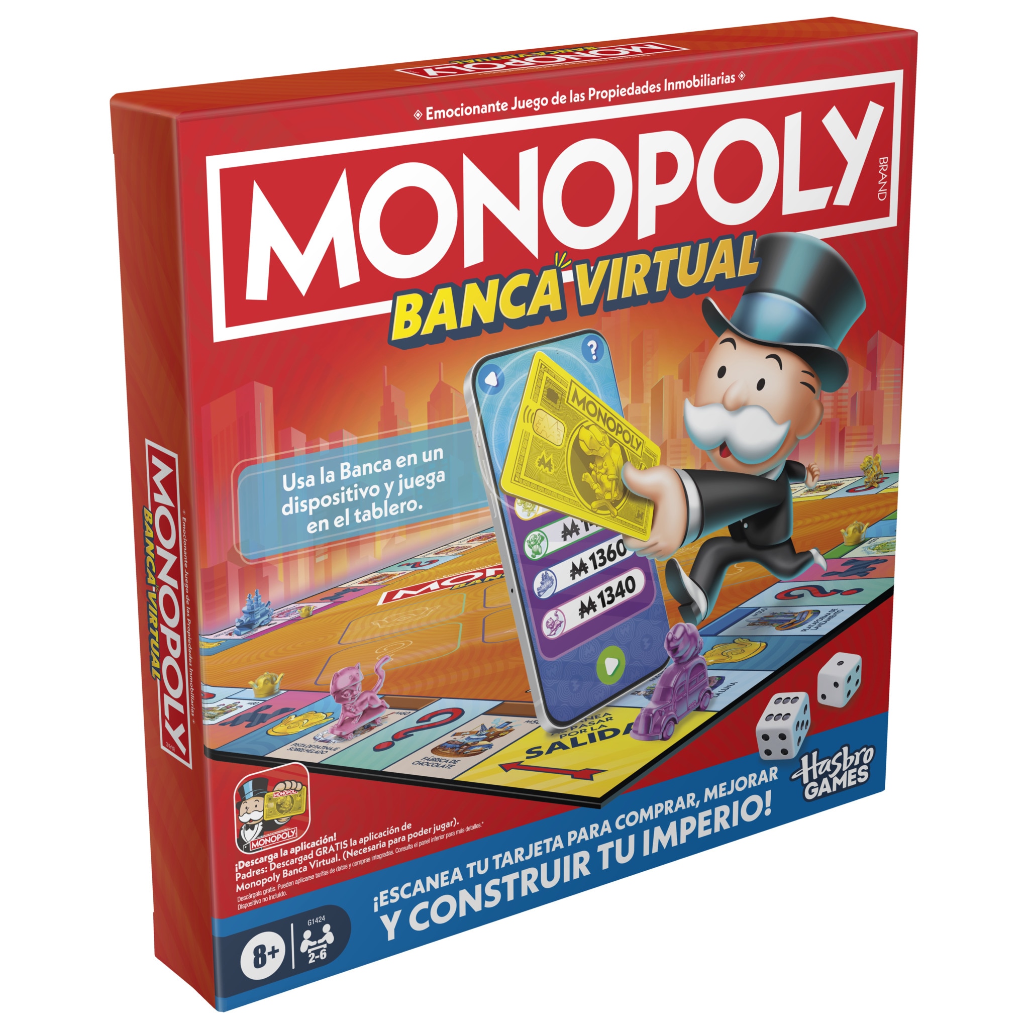 Juego de mesa Monopoly Banca Virtual Hasbro 2