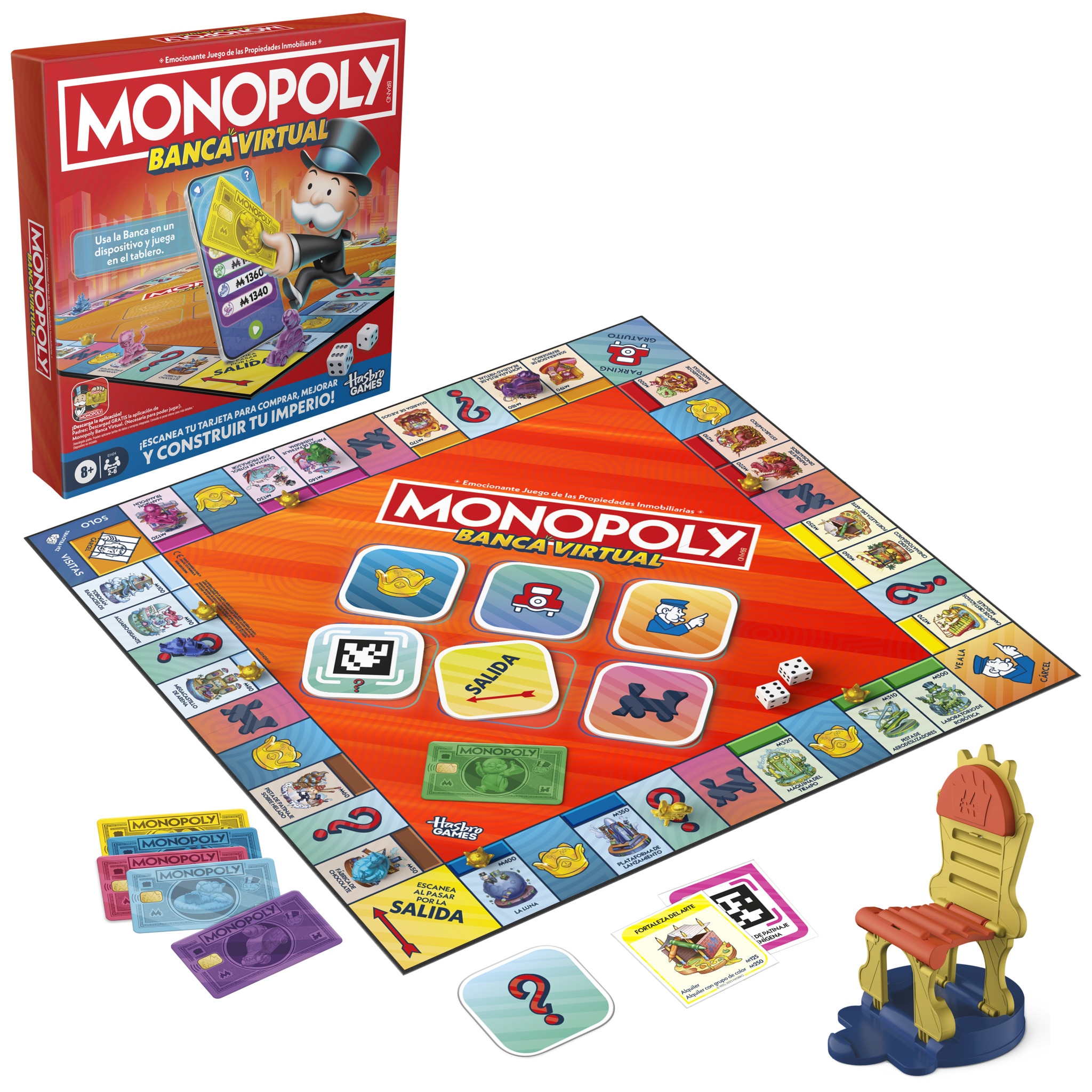 Juego de mesa Monopoly Banca Virtual Hasbro 3