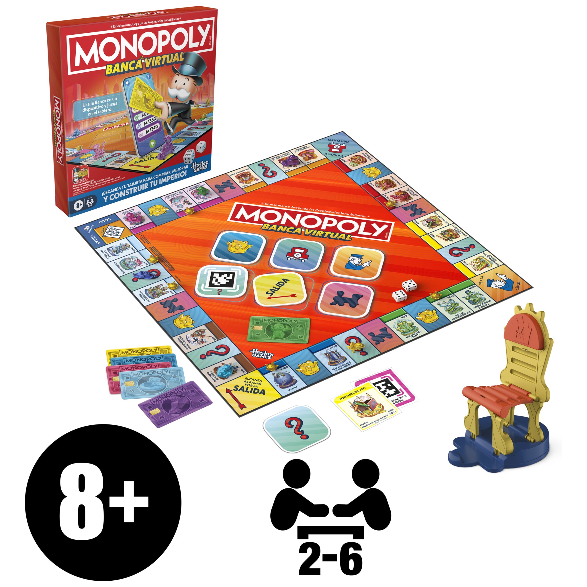 Juego de mesa Monopoly Banca Virtual Hasbro 19