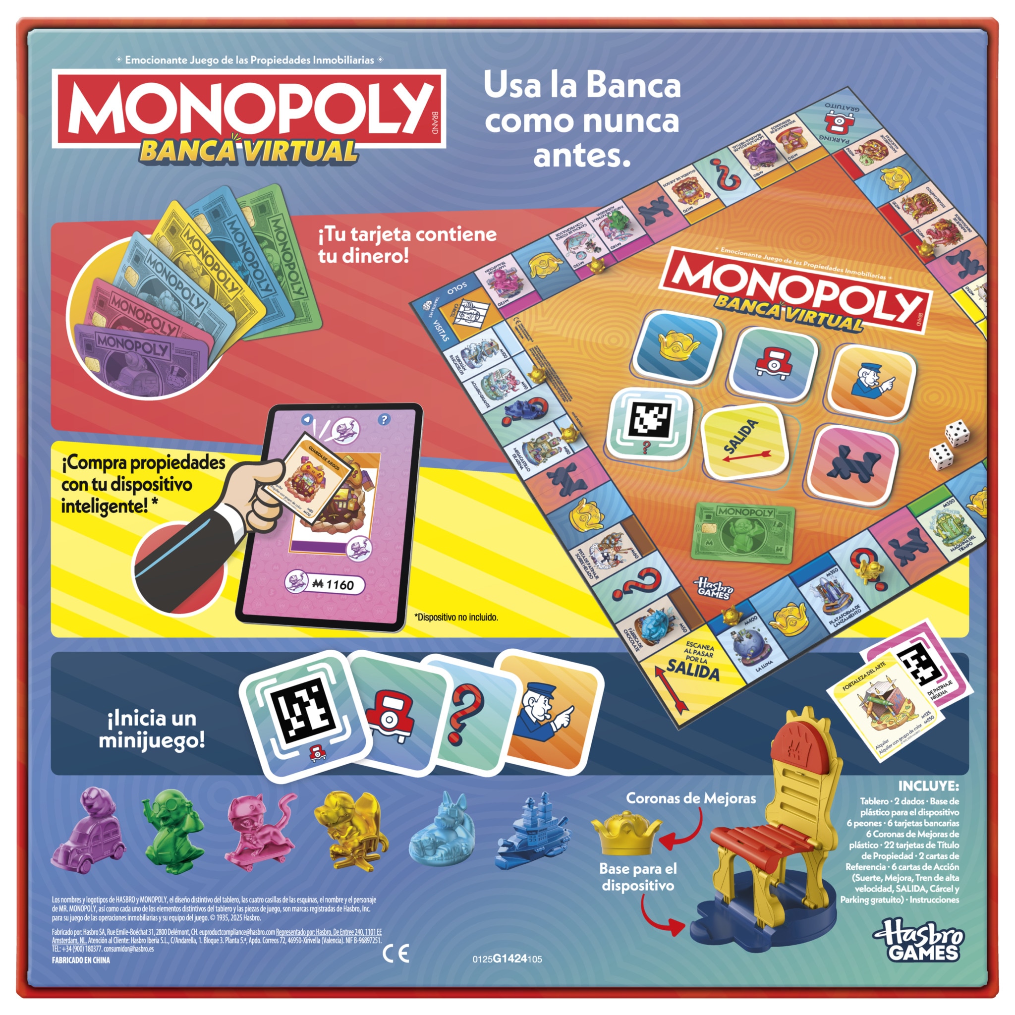Juego de mesa Monopoly Banca Virtual Hasbro 22