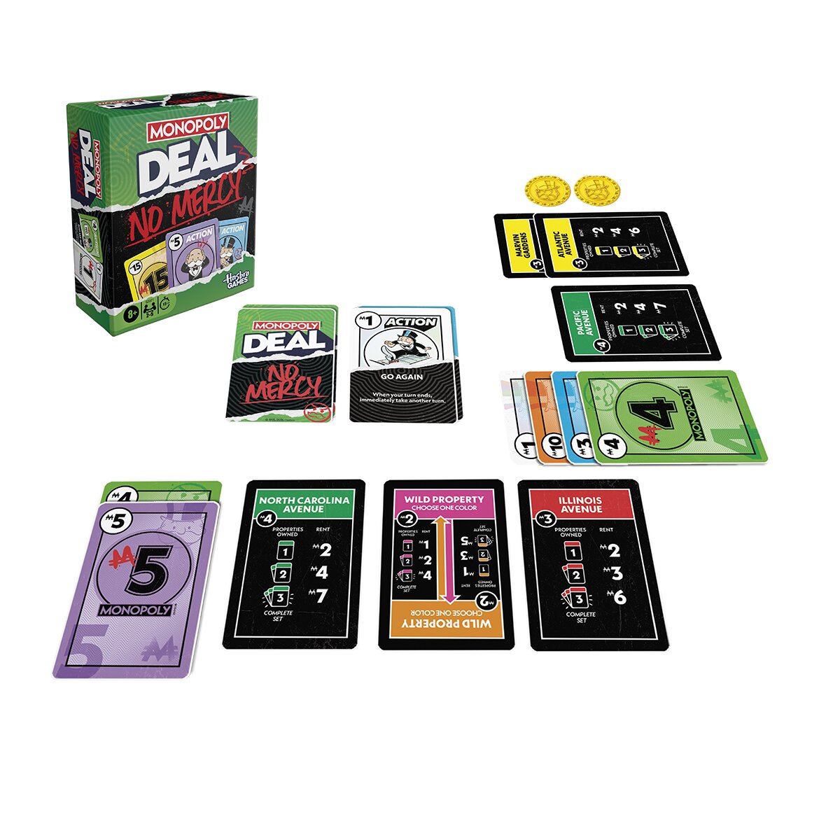 Juego de cartas Monopoly Deal No Mercy Hasbro 2