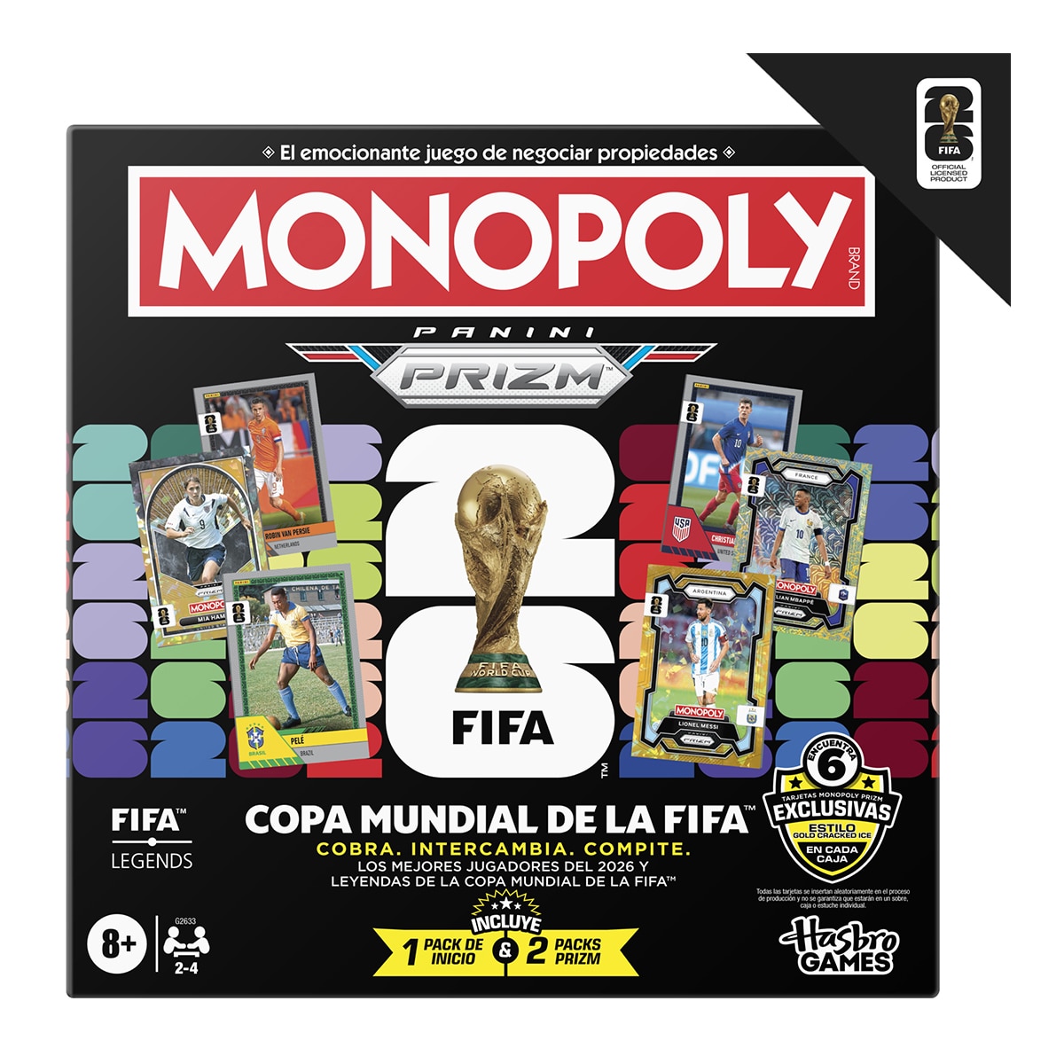 Imagen 0 de Juego de mesa Monopoly Panini Prizm Copa mundial de la FIFA Hasbro