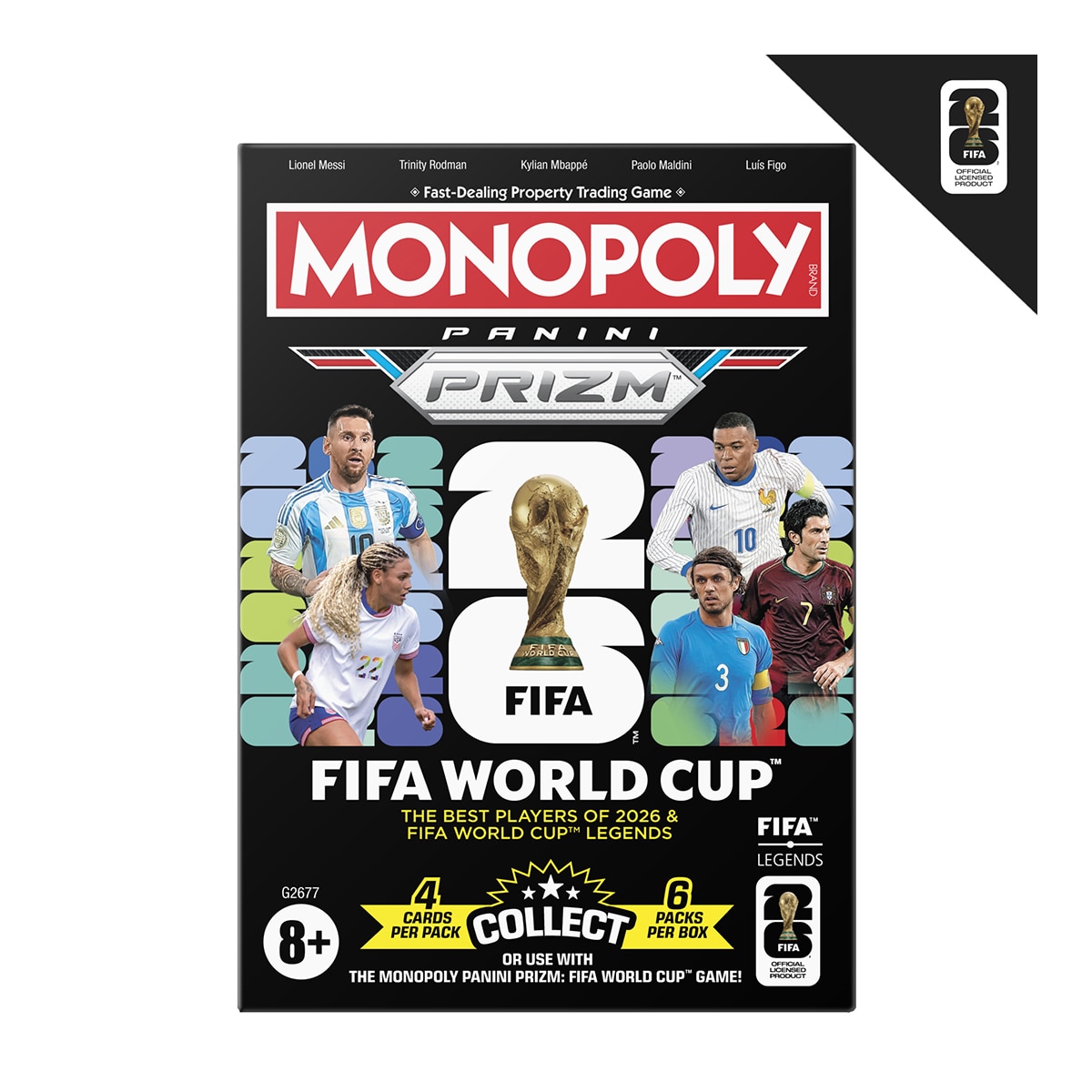 Imagen 0 de Juego de cartas Monopoly Panini Prizm Copa mundial de la FIFA Hasbro