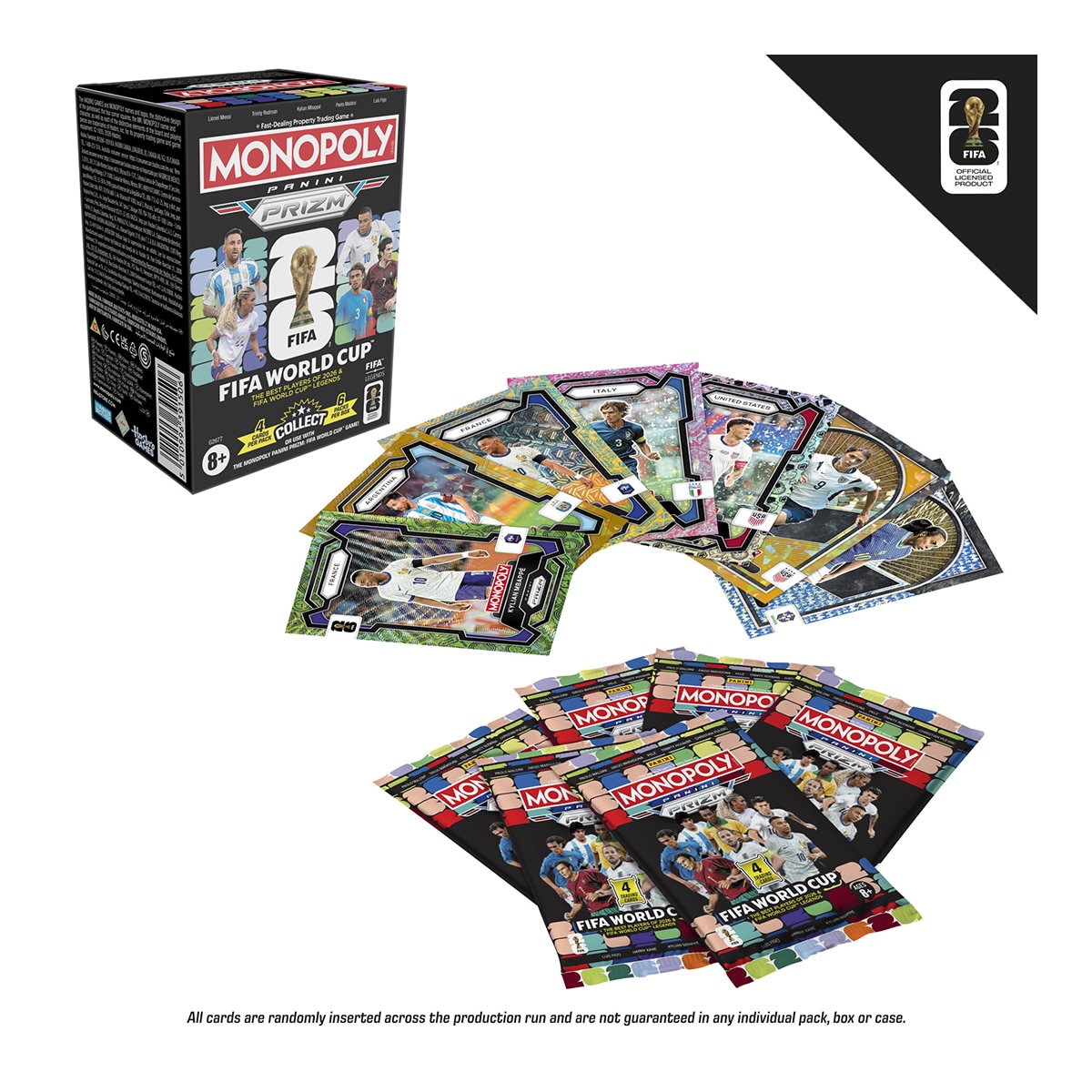 Juego de cartas Monopoly Panini Prizm Copa mundial de la FIFA Hasbro 2