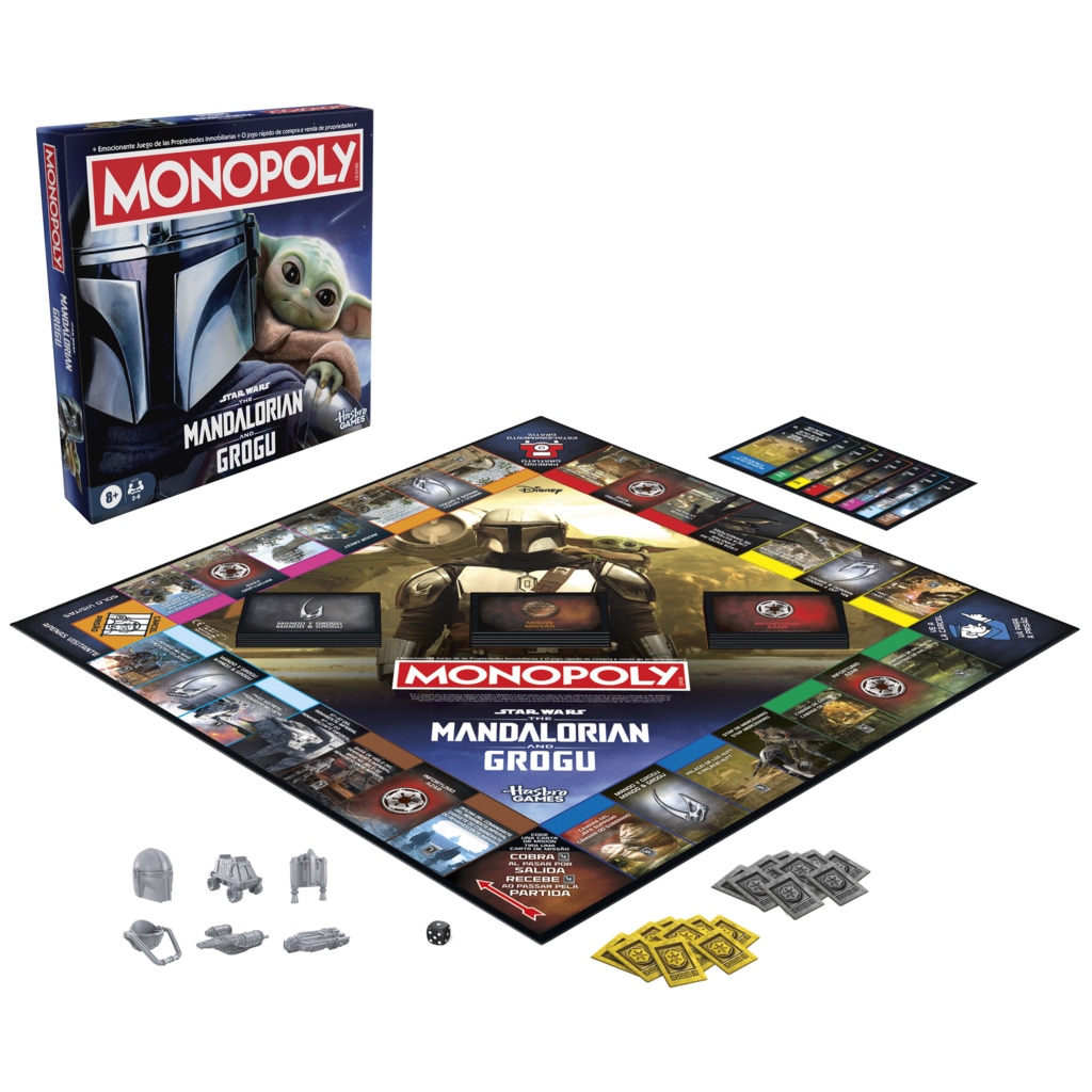 Jogo de Tabuleiro Familiar Monopoly Edição The Mandalorian & Grogu 2