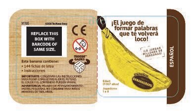 Juego de mesa en familia Bananagrams Moose 8