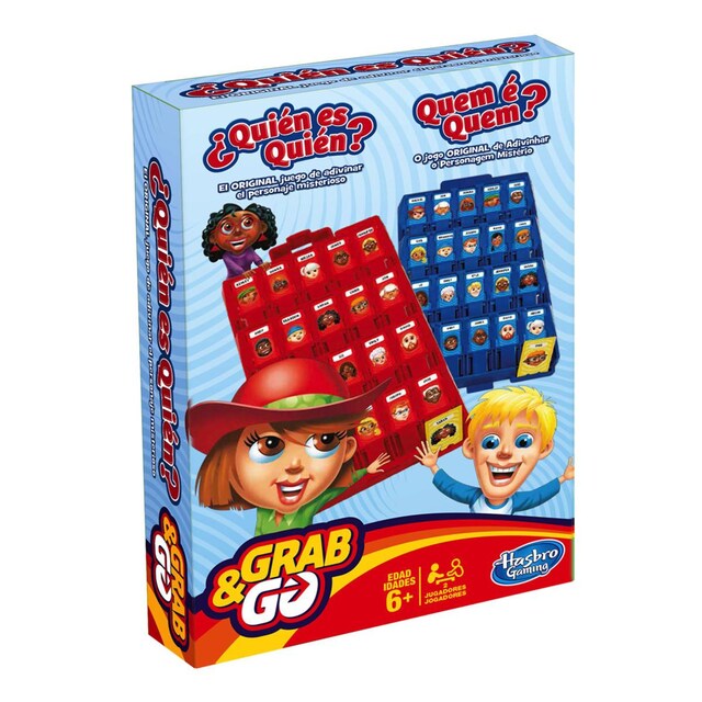 Juego de mesa Quién es Quién de viaje Grab&Go Hasbro Gaming