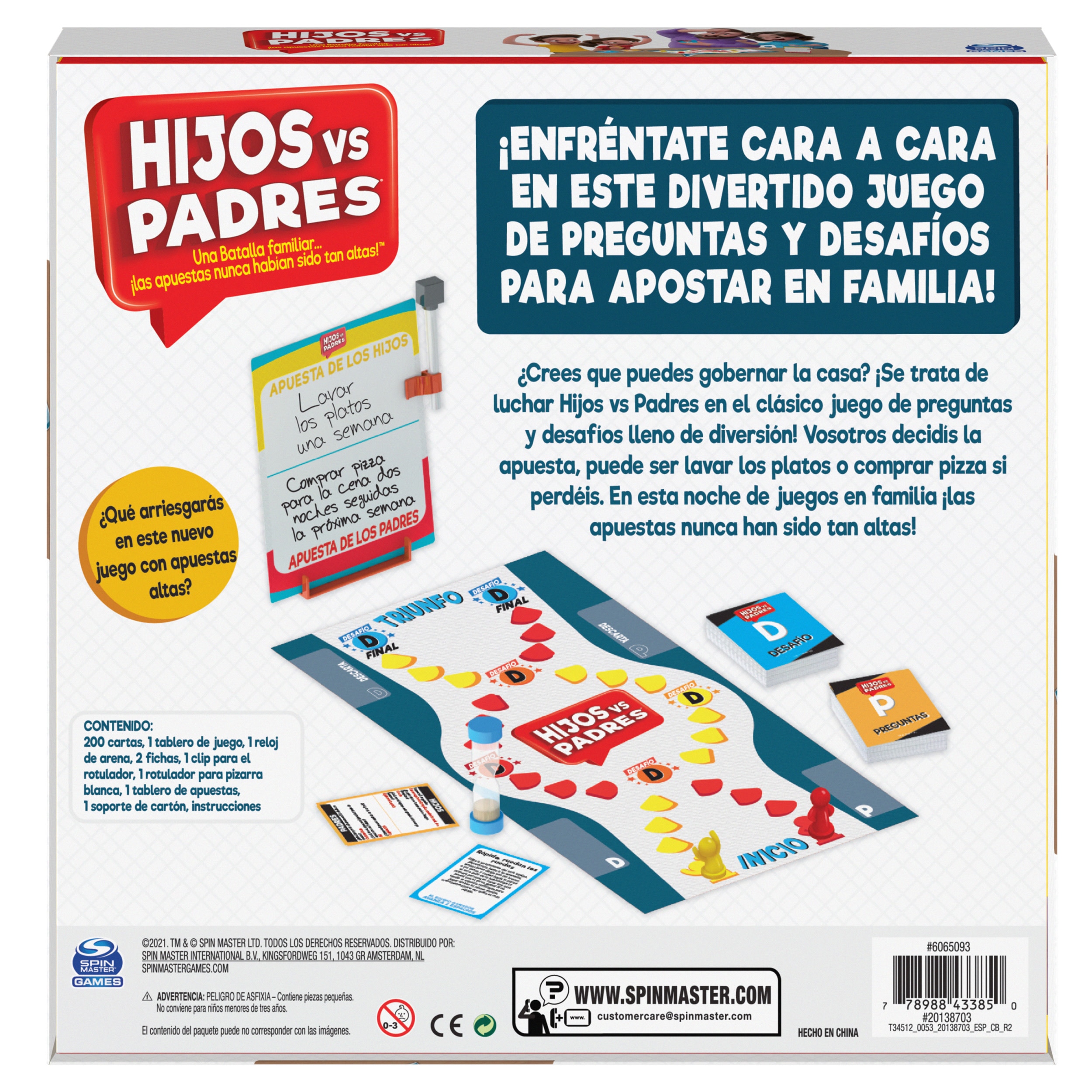 Juego de mesa Hijos contra padres Spin Master Games 6