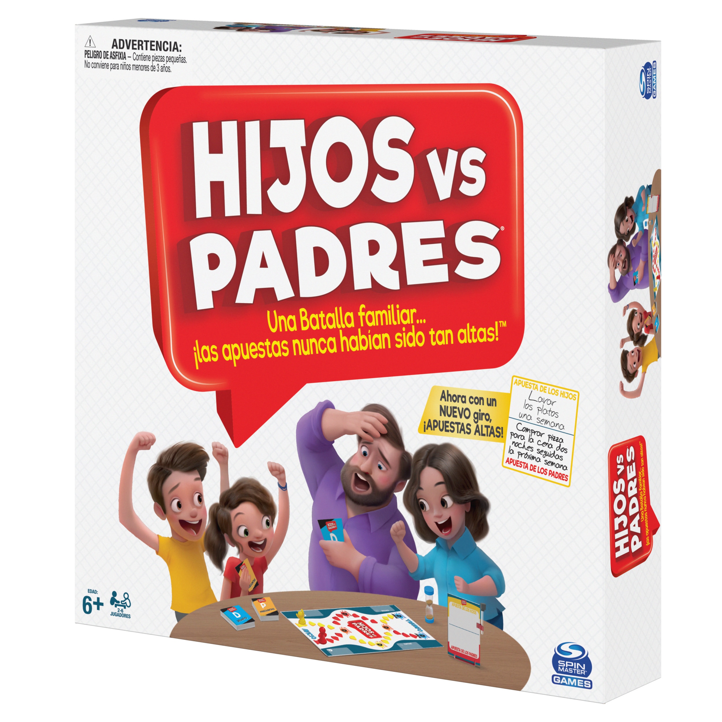 Juego de mesa Hijos contra padres Spin Master Games 7