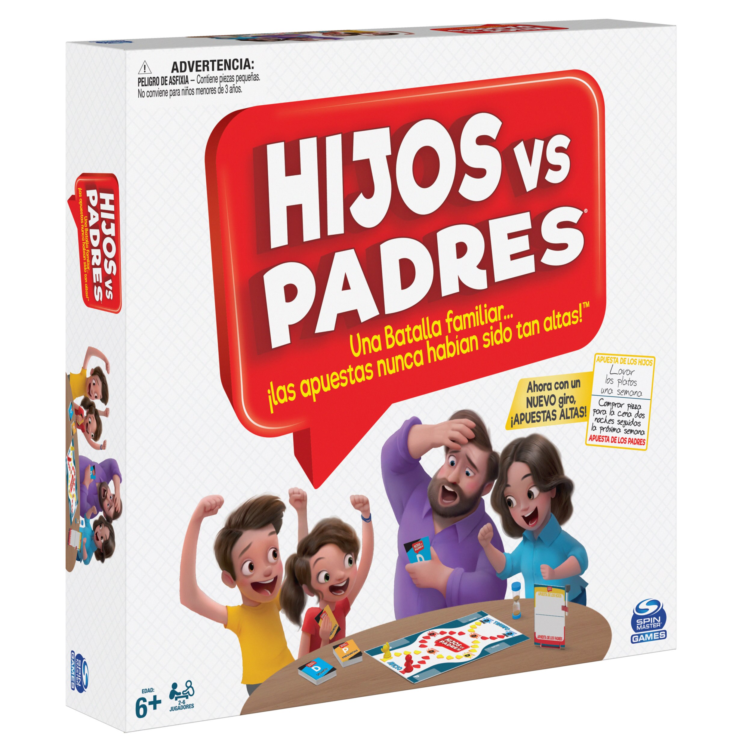 Juego de mesa Hijos contra padres Spin Master Games 8