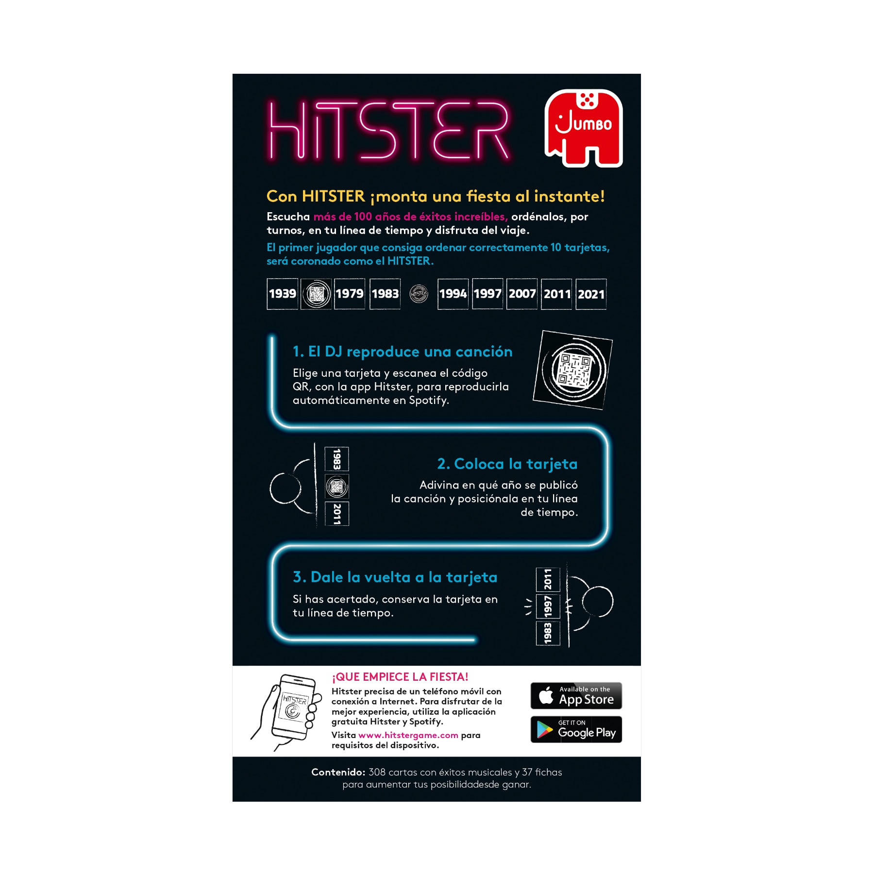 Juego de mesa Hitster, El juego de los grandes éxitos Jumbo 4