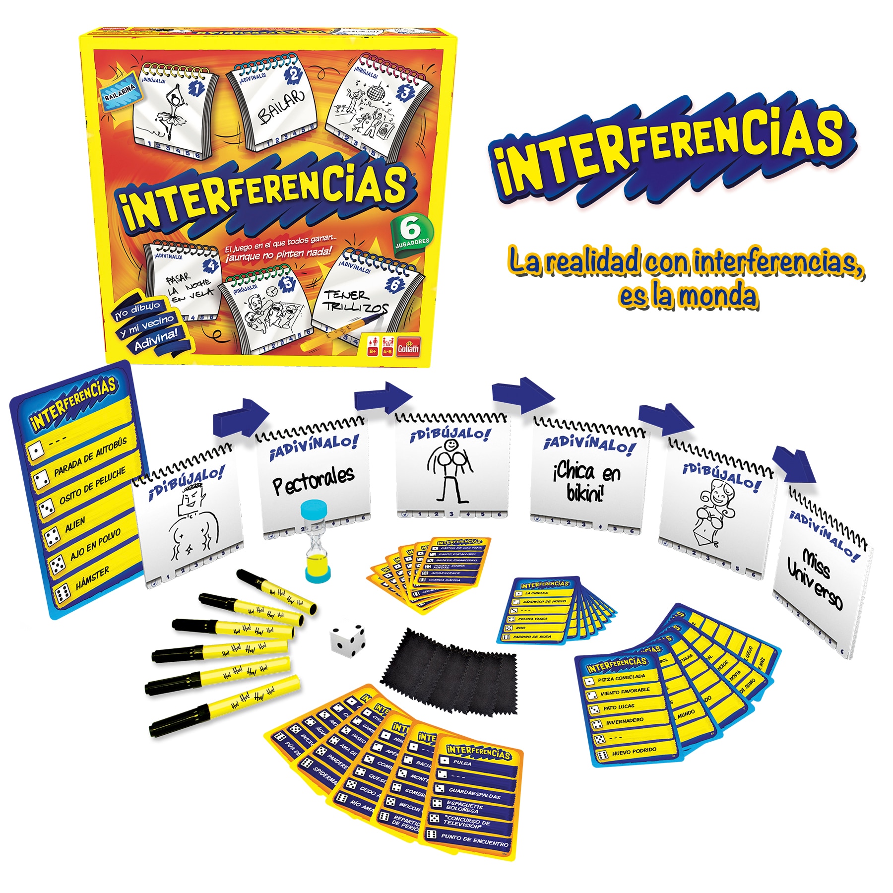 Juego de mesa Interferencias 6 jugadores Goliath 3