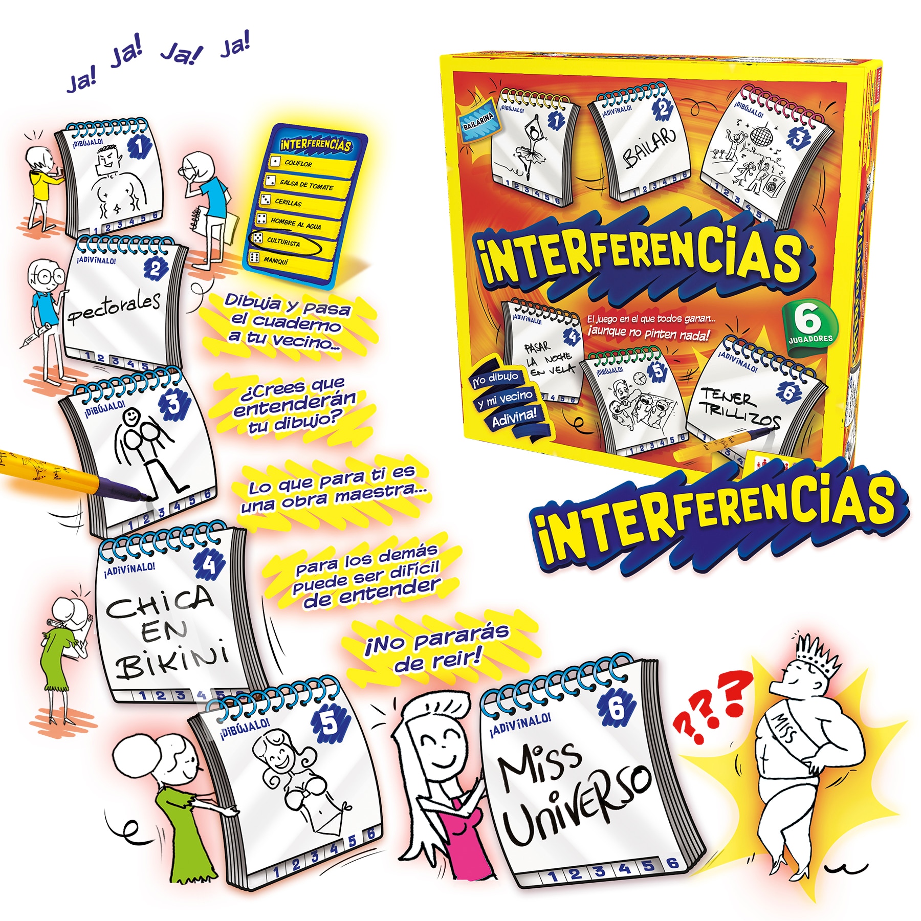 Juego de mesa Interferencias 6 jugadores Goliath 6
