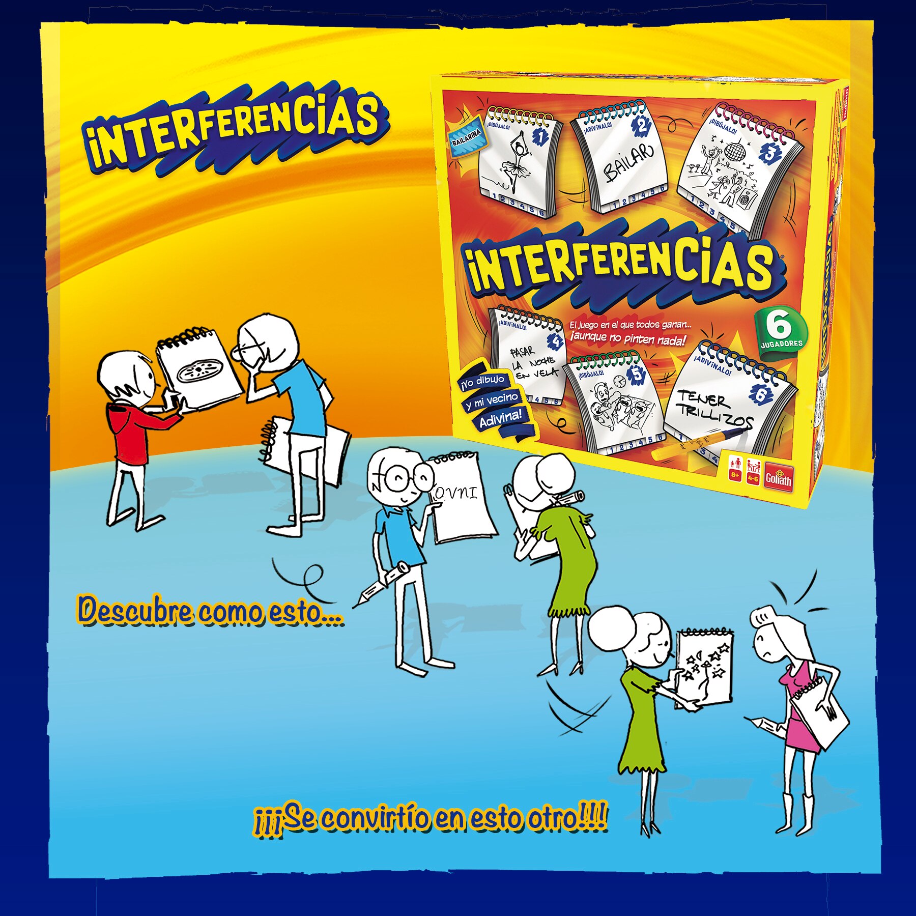 Juego de mesa Interferencias 6 jugadores Goliath 8