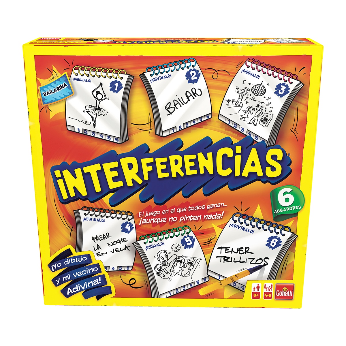 Juego de mesa Interferencias 6 jugadores Goliath 9