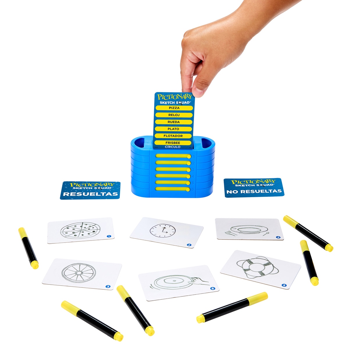 Juego de mesa Pictionary Sketch Squad Mattel 2