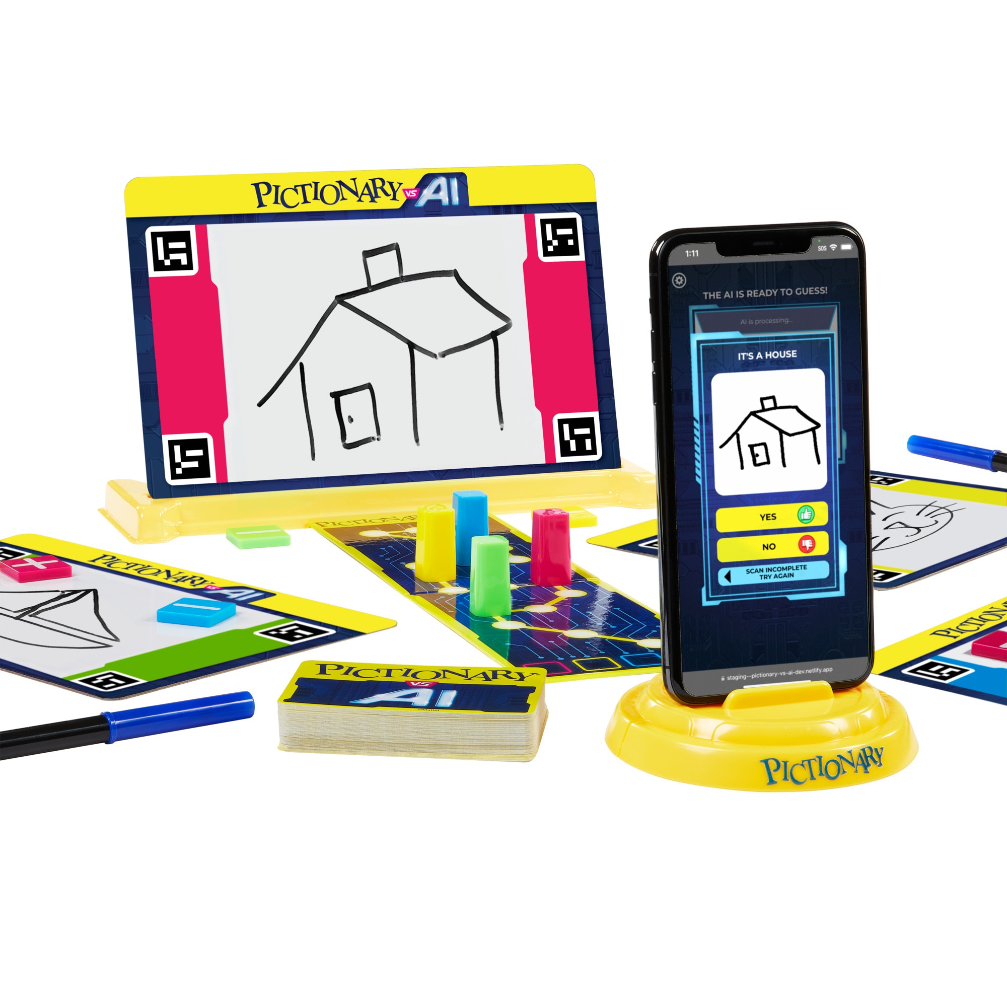 Juego de mesa Pictionary vs AI Mattel Games 5