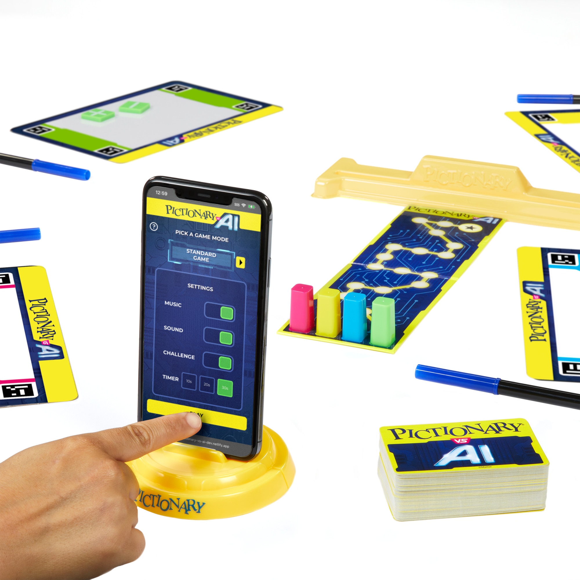 Juego de mesa Pictionary vs AI Mattel Games 6