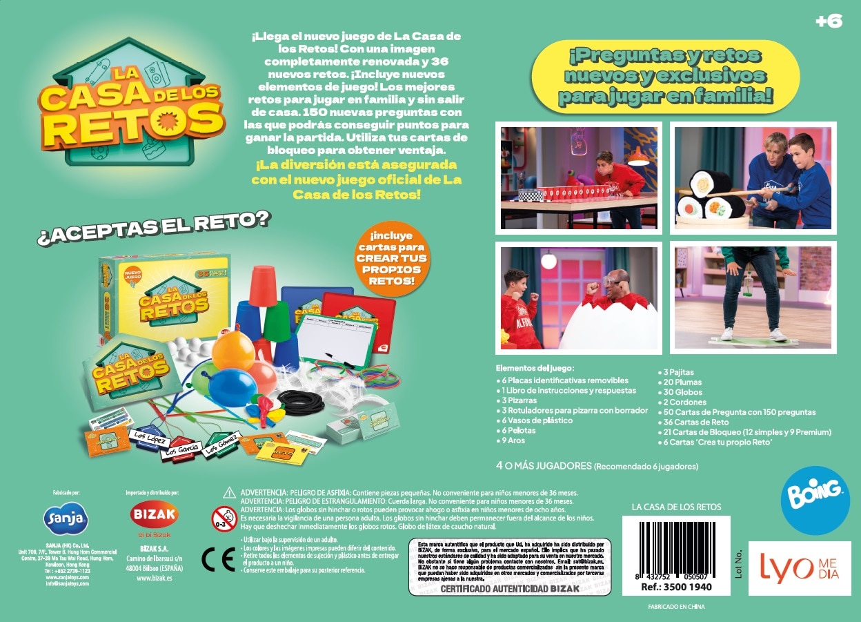 Juego de mesa La casa de los retos 2 3