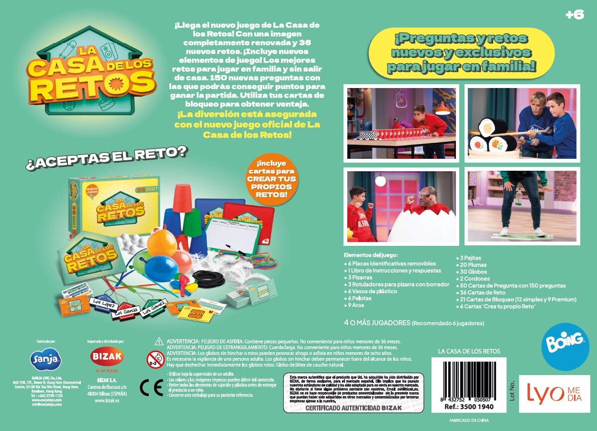 Juego de mesa La casa de los retos 2 3