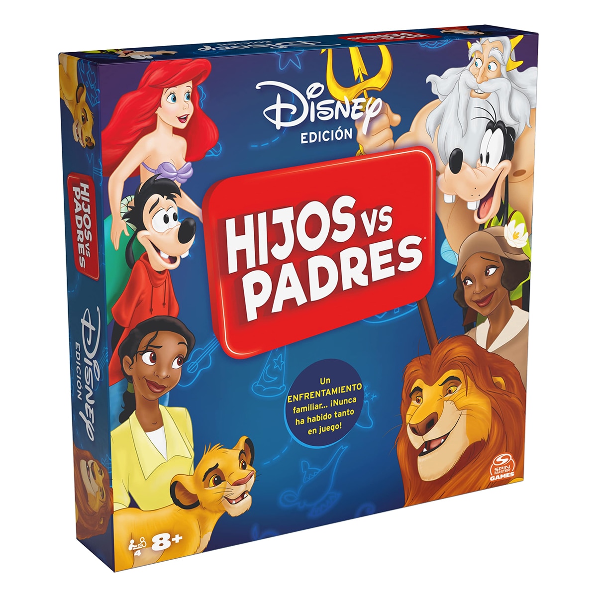 Spin Master - Juego de mesa HIjos Contra Padres Edición Disney.