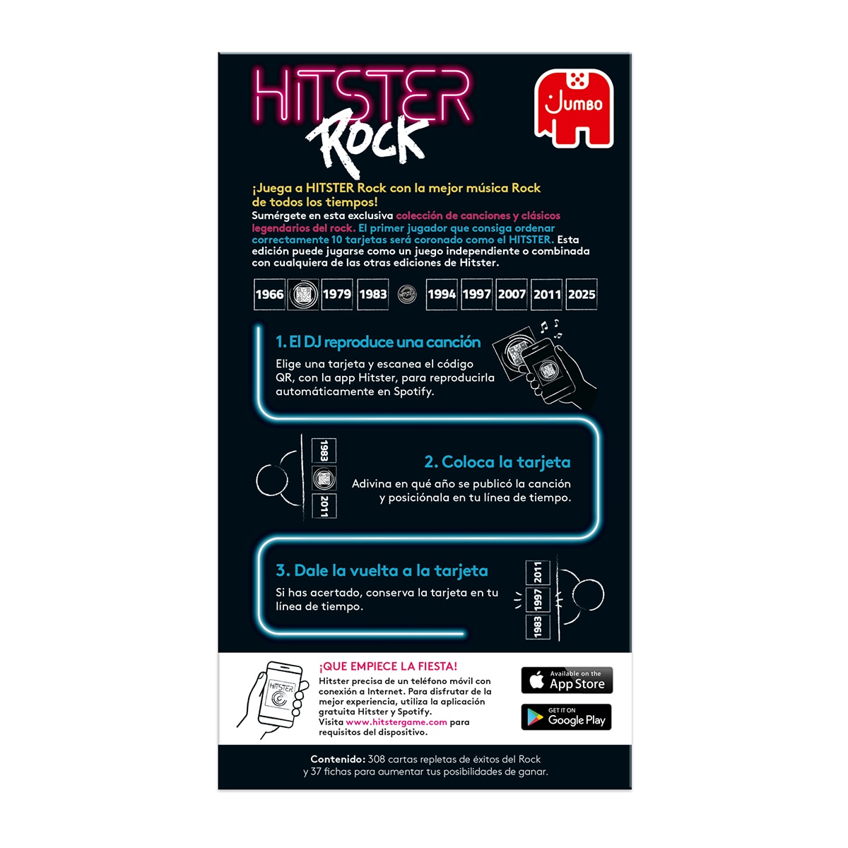 Juego musical Hitster Rock Diset 5