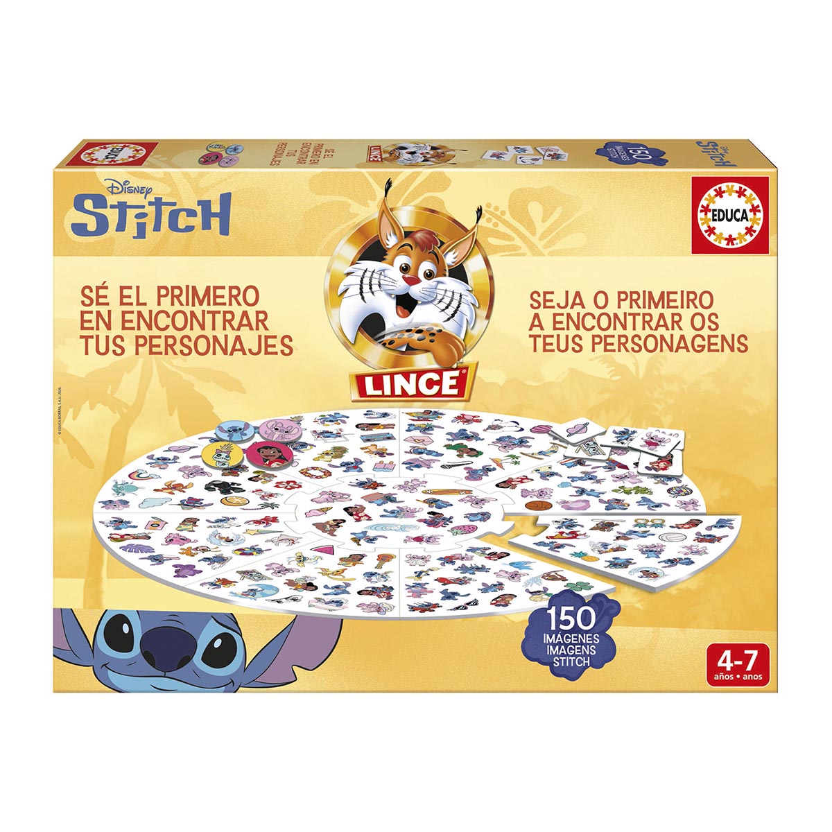 Imagen 0 de Juego de Mesa Lince Stitch 150 Imágenes Educa