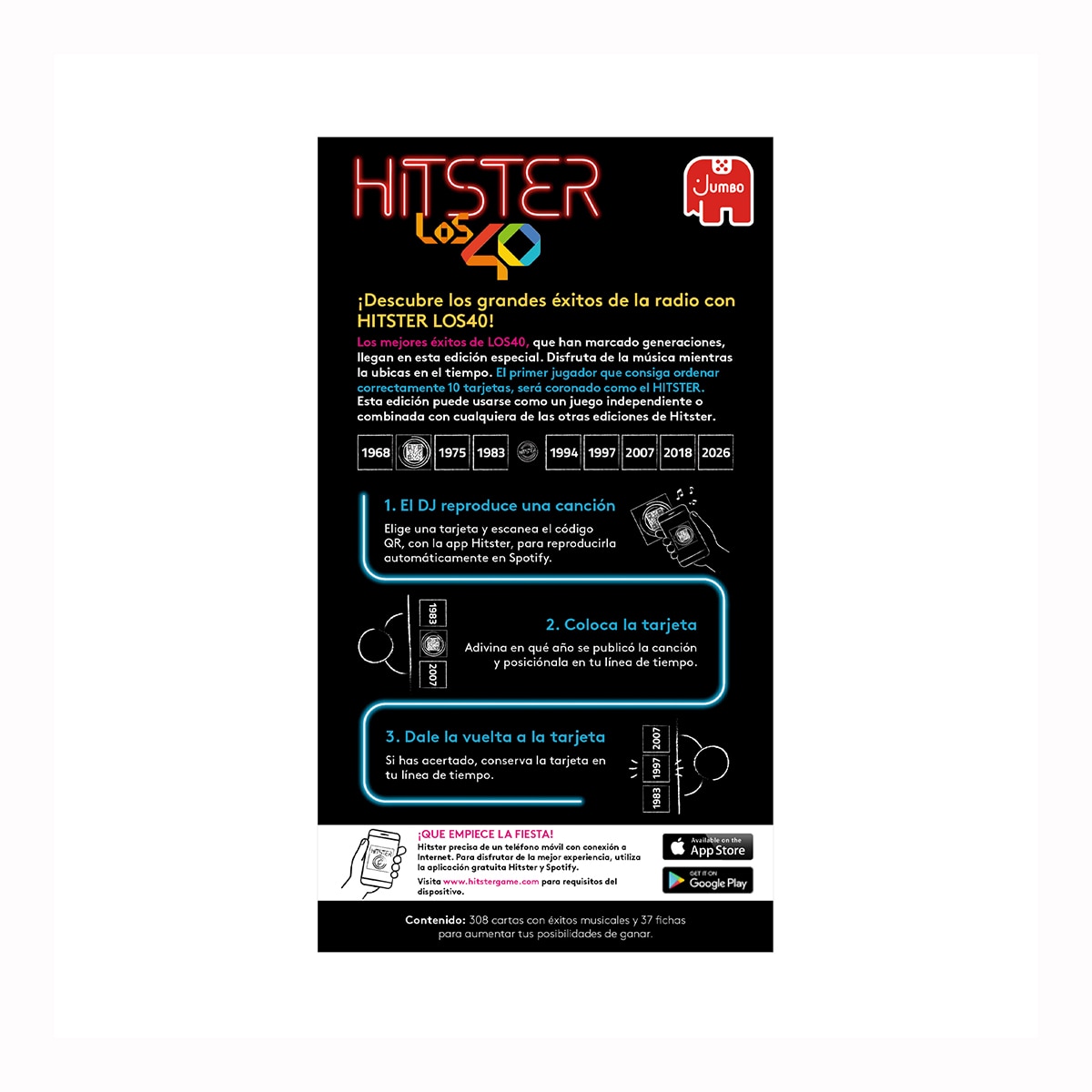 Juego de mesa Hitster Los40 Jumbo 3