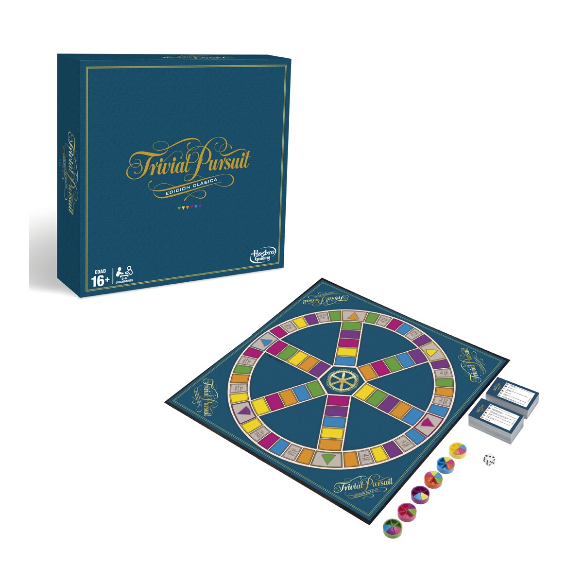 Trivial clásico Juego de mesa Trivial Pursuit Edición Clásica Hasbro Gaming 2