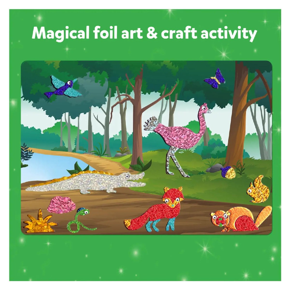 Skillmatics Foil Fun World of Animals - Kits de Atividades de Arte e Artesanato DIY para Idades Entre os 4 e os 9 Anos 3