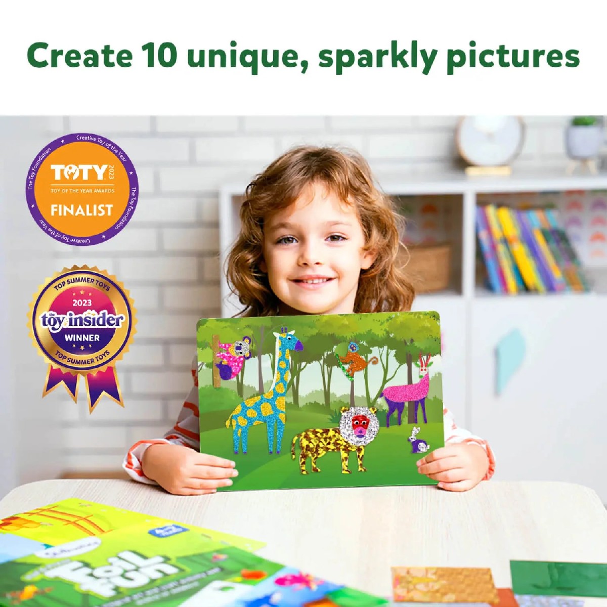 Skillmatics Foil Fun World of Animals - Kits de Atividades de Arte e Artesanato DIY para Idades Entre os 4 e os 9 Anos 4