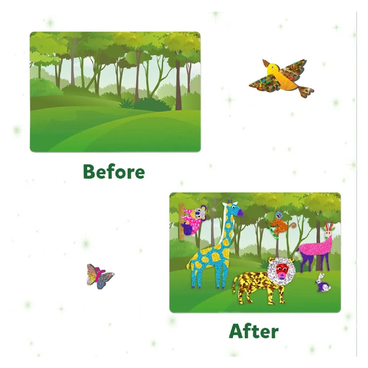 Skillmatics Foil Fun World of Animals - Kits de Atividades de Arte e Artesanato DIY para Idades Entre os 4 e os 9 Anos 6