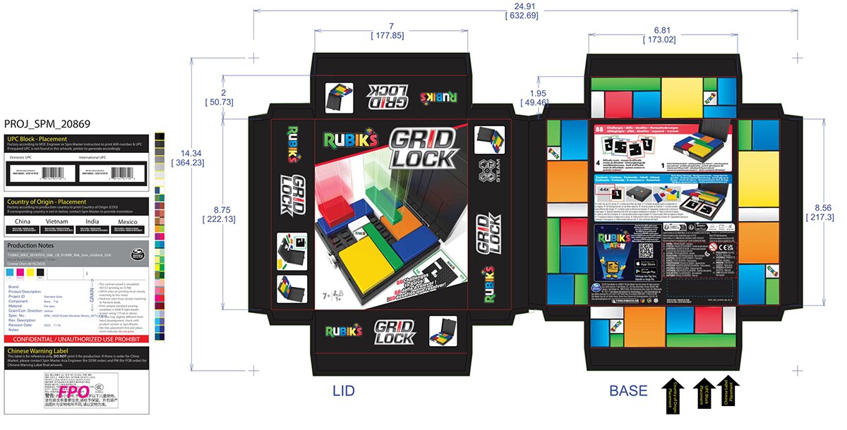 Juego de mesa Gridlock Rubik's 4