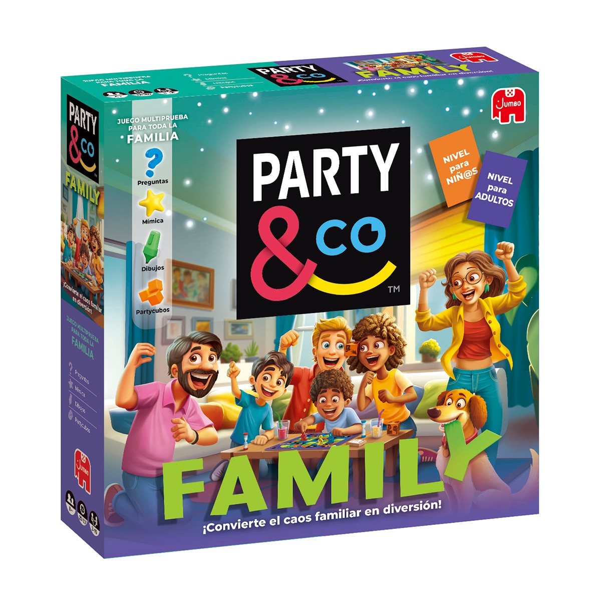 Juego de mesa Party & Co Family Multiprueba Familiar Diset 3