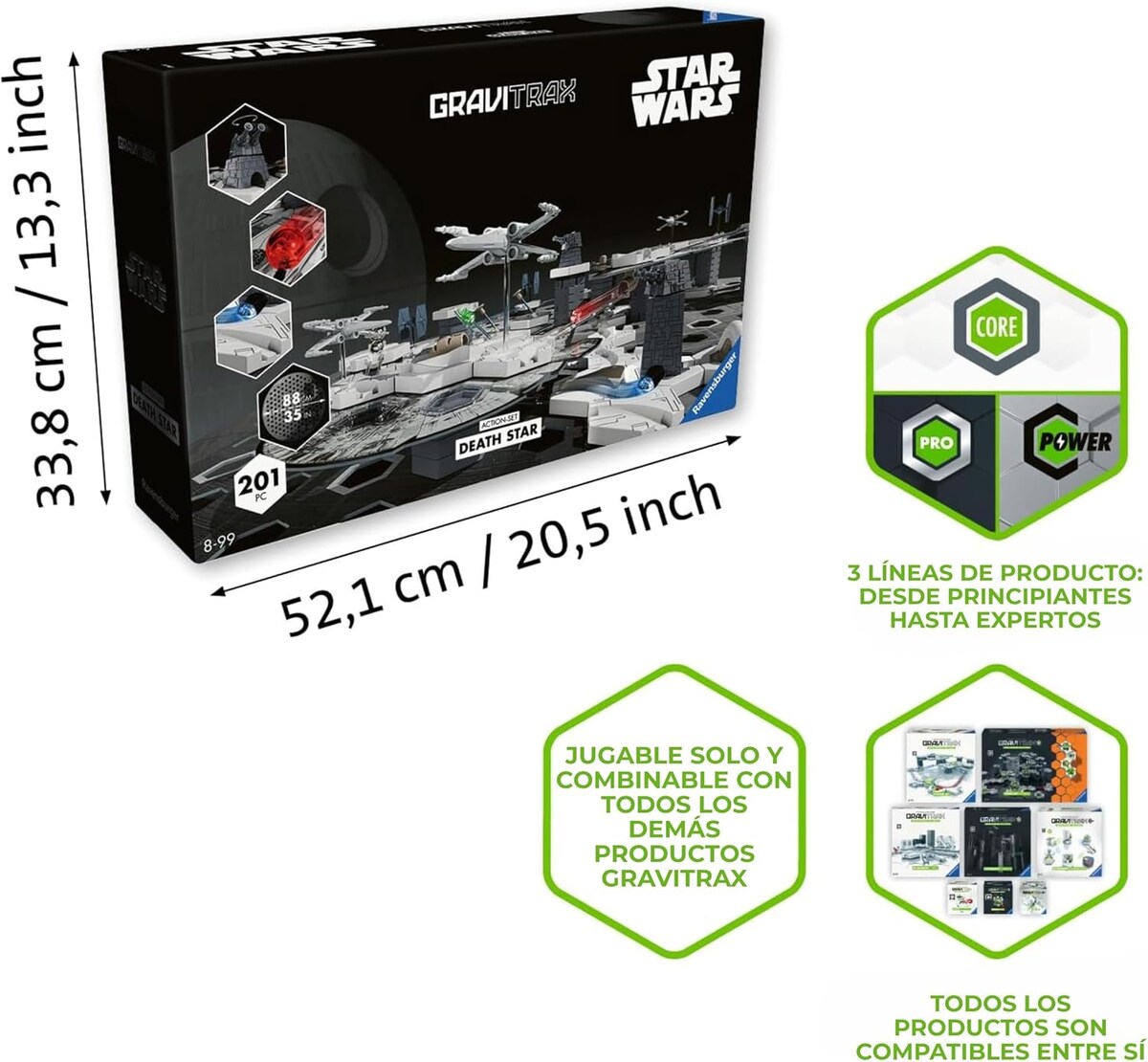 Juego stem Innovador y Educativo Gravitrax Star Wars Ravensburger 3