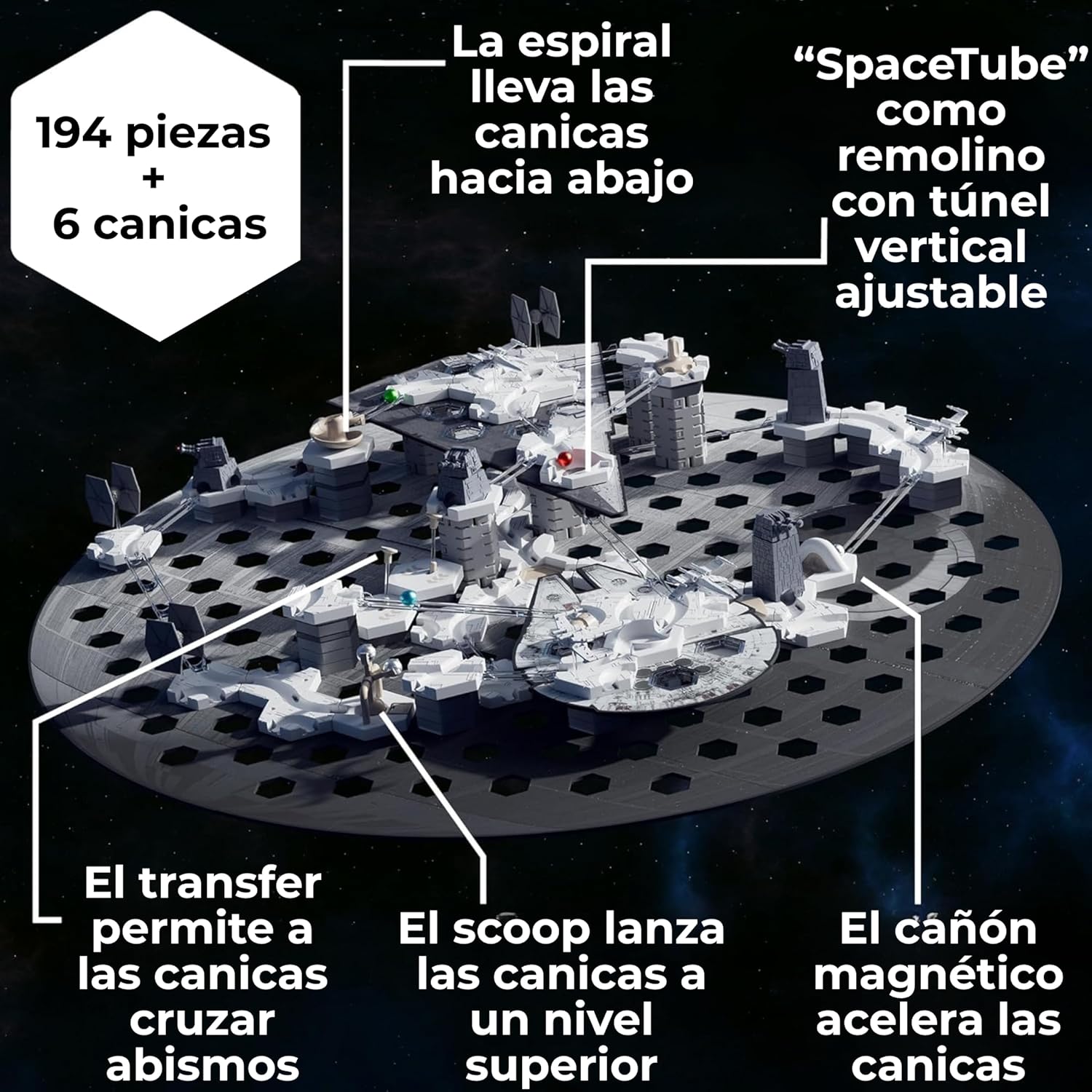 Juego stem Innovador y Educativo Gravitrax Star Wars Ravensburger 5