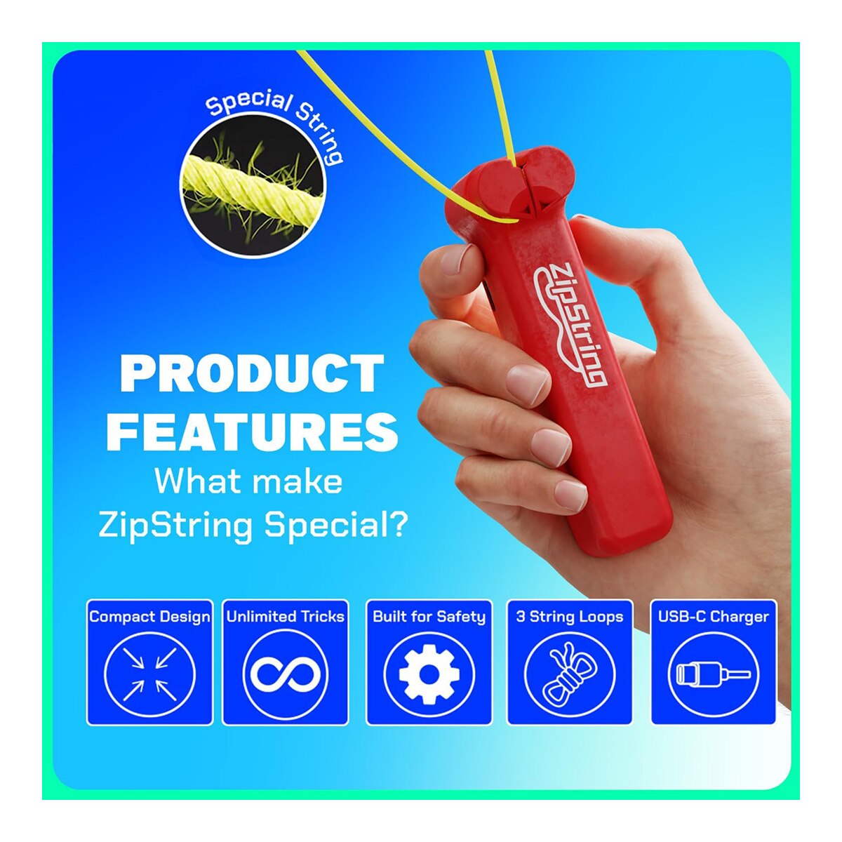 Juego ZipString Rock'it Rojo Marvin's Magic 3