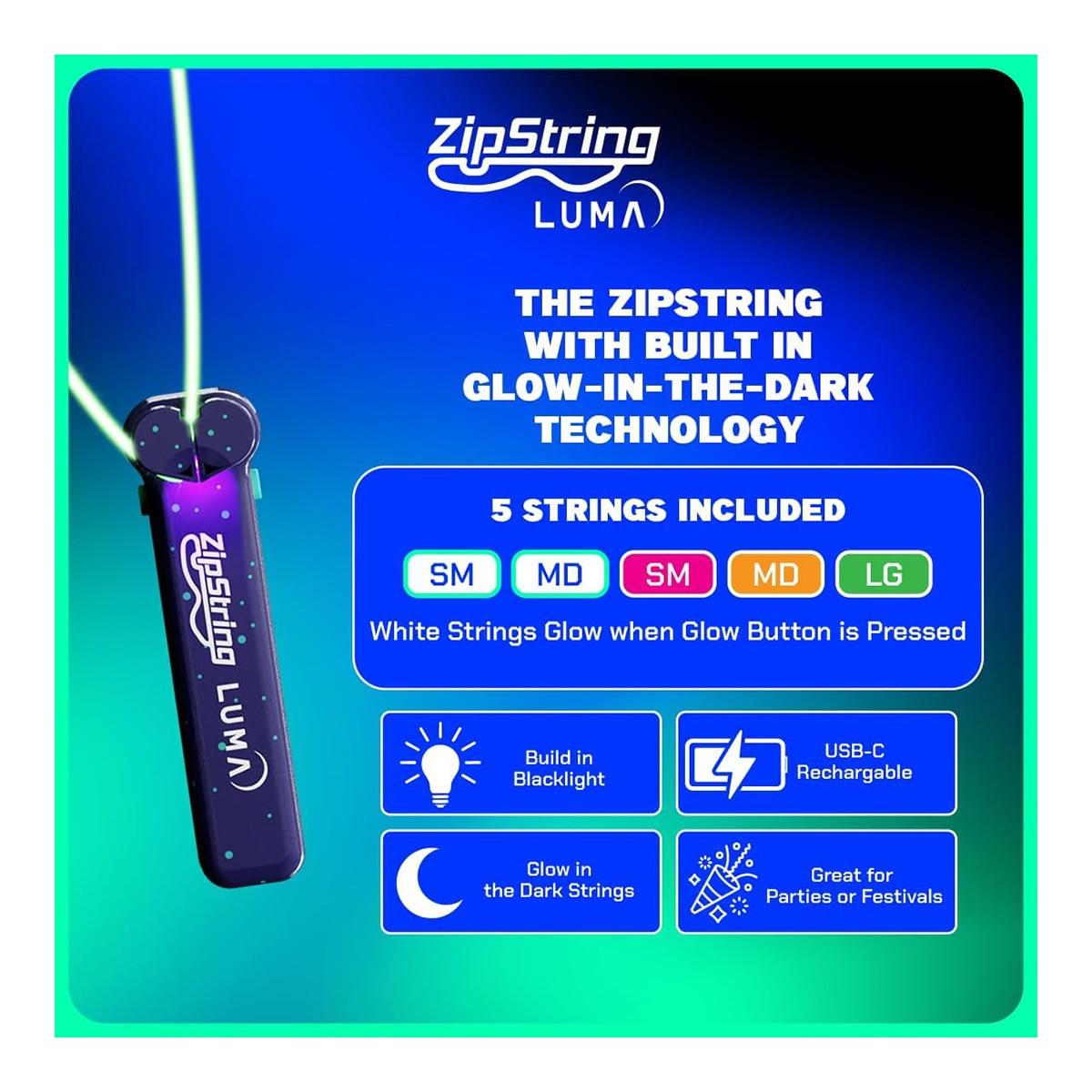 Juego ZipString Luma Azul oscuro Marvin's Magic 7