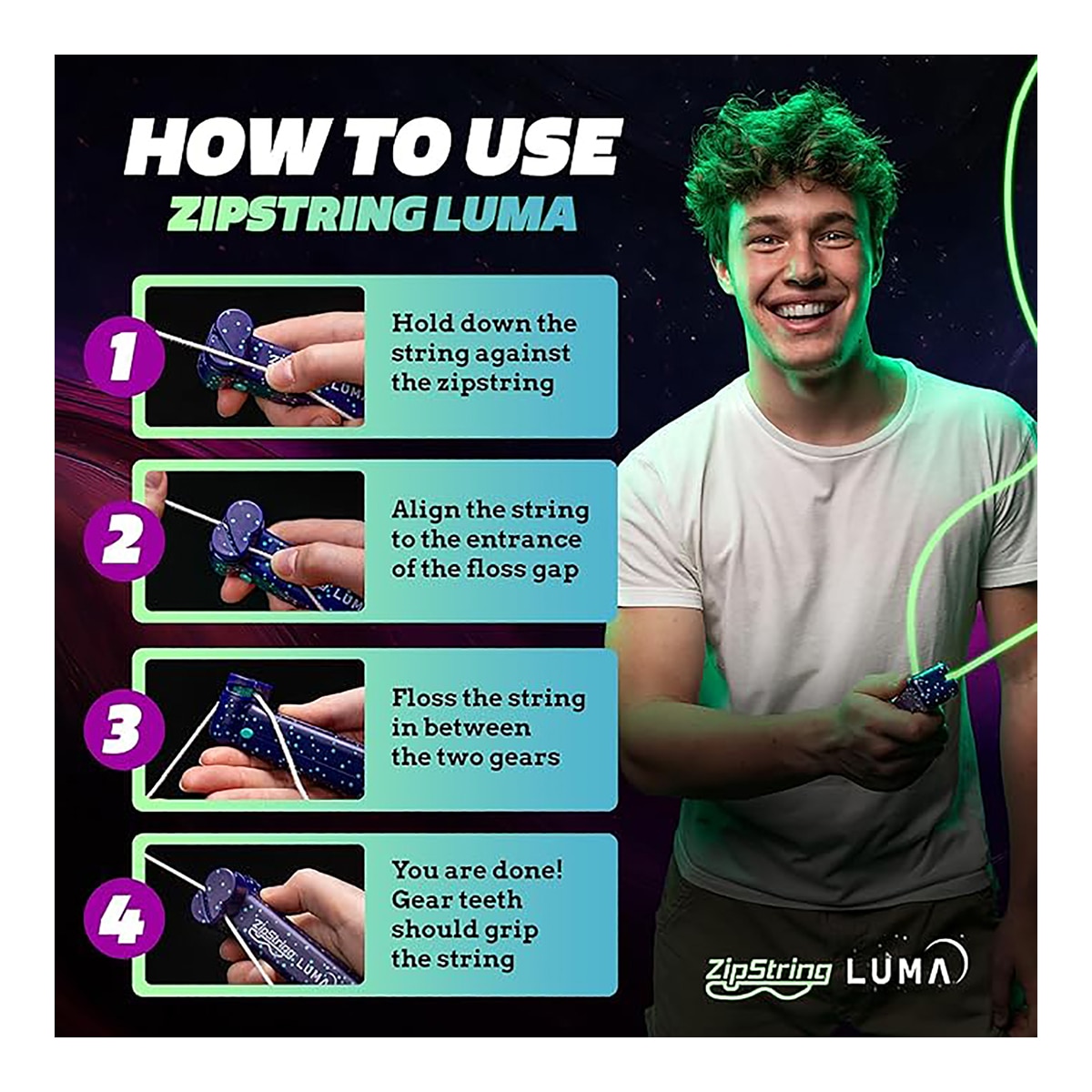 Juego ZipString Luma Azul oscuro Marvin's Magic 11