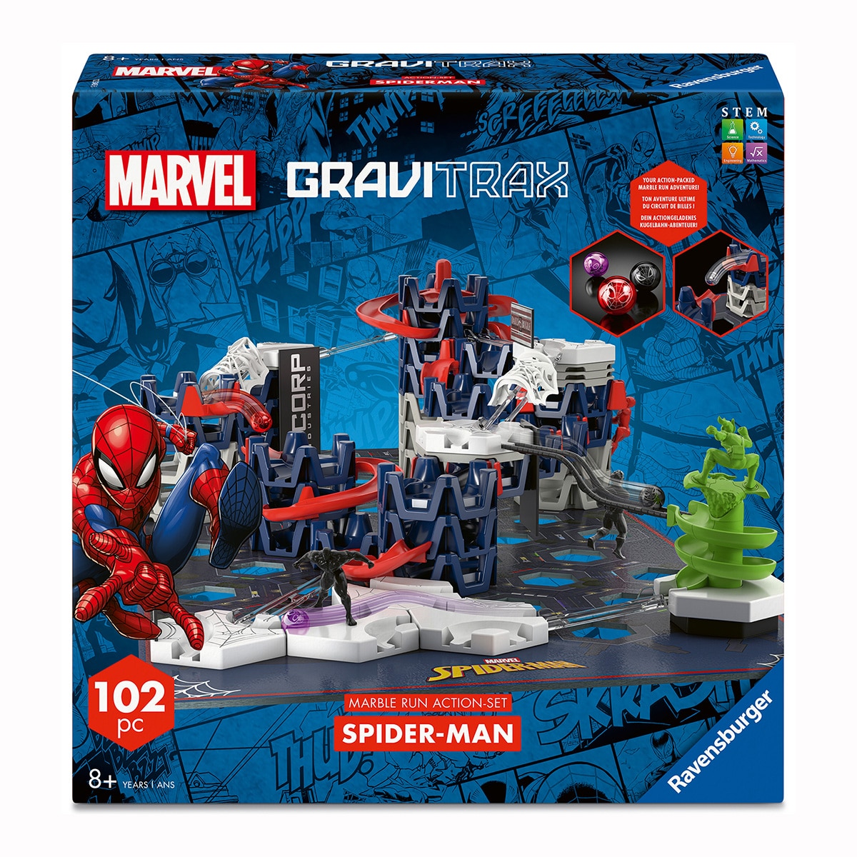 Imagen 0 de Juego de construcción GraviTrax Set de acción M Spiderman Ravensburger