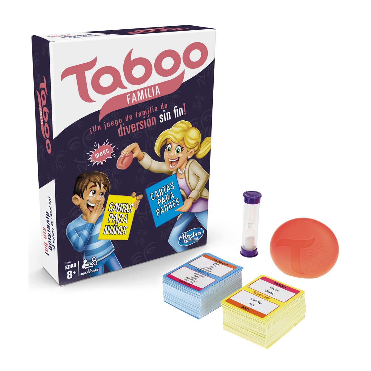 Juego de mesa Tabu Taboo familia Hasbro Gaming 3