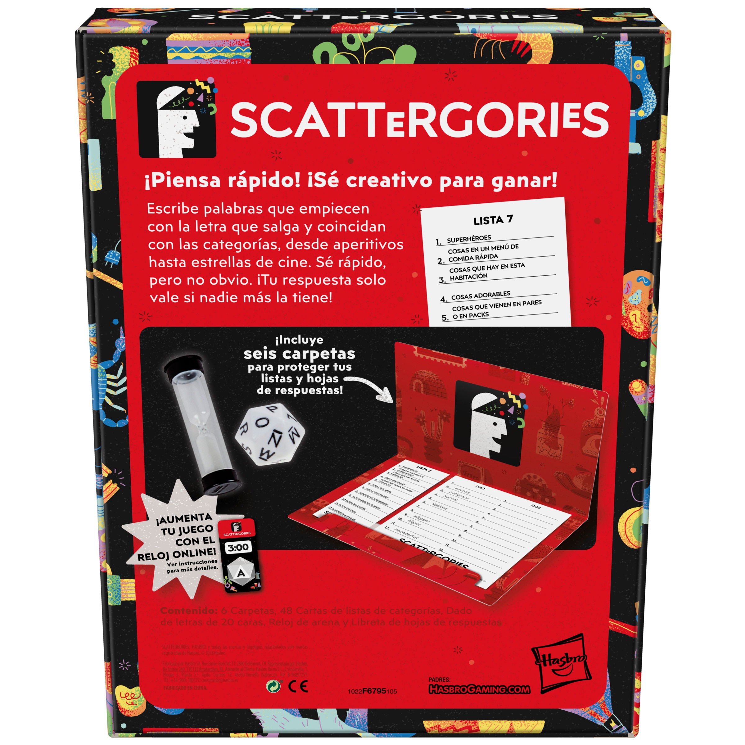 Juego de mesa Scattergories Hasbro Gaming 4
