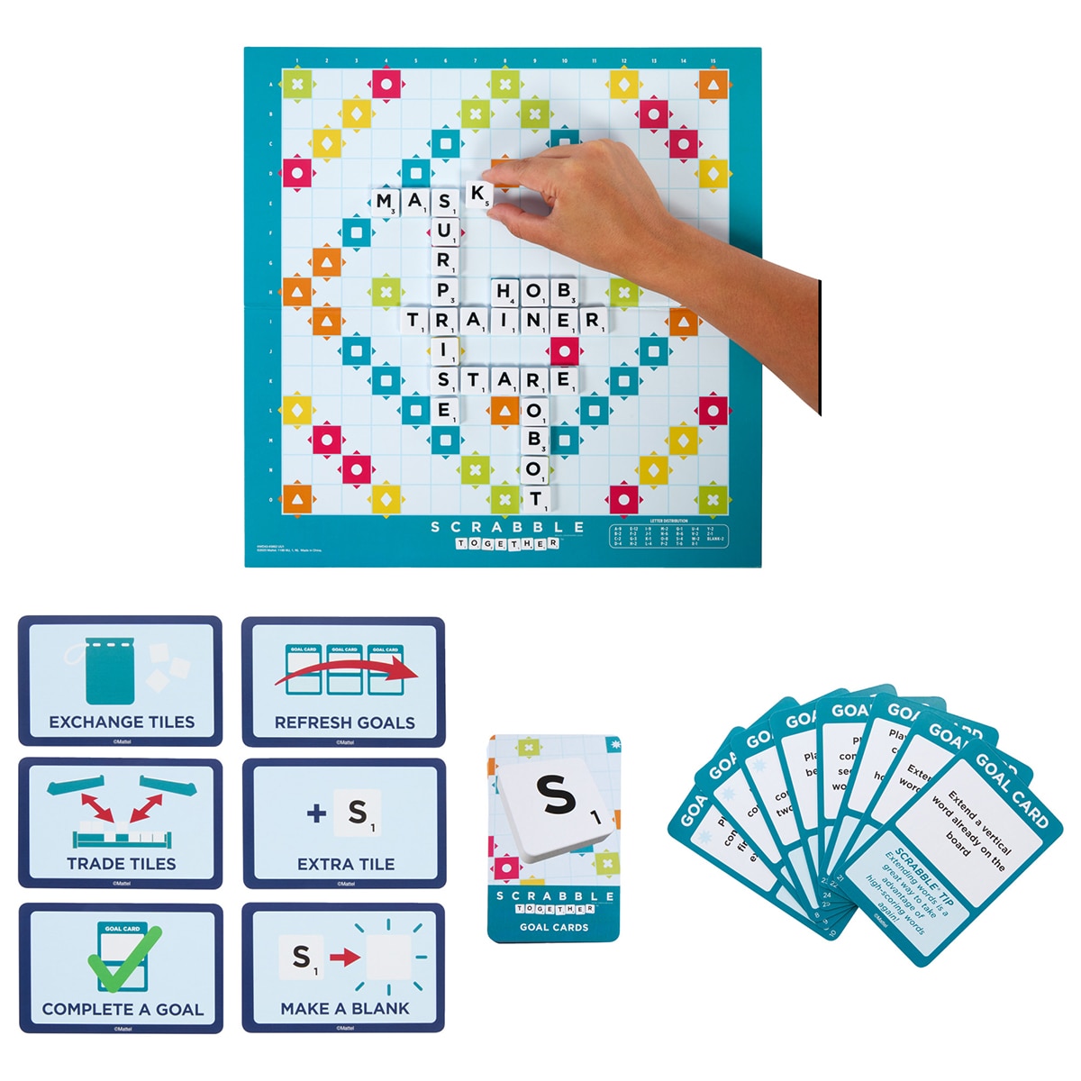 Juego de mesa Scrabble Plus en castellano Mattel Games 2