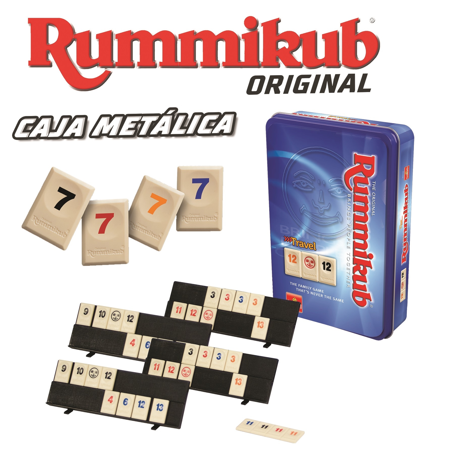 Juguete electrónico Rummikub caja Metálica Bizak 3