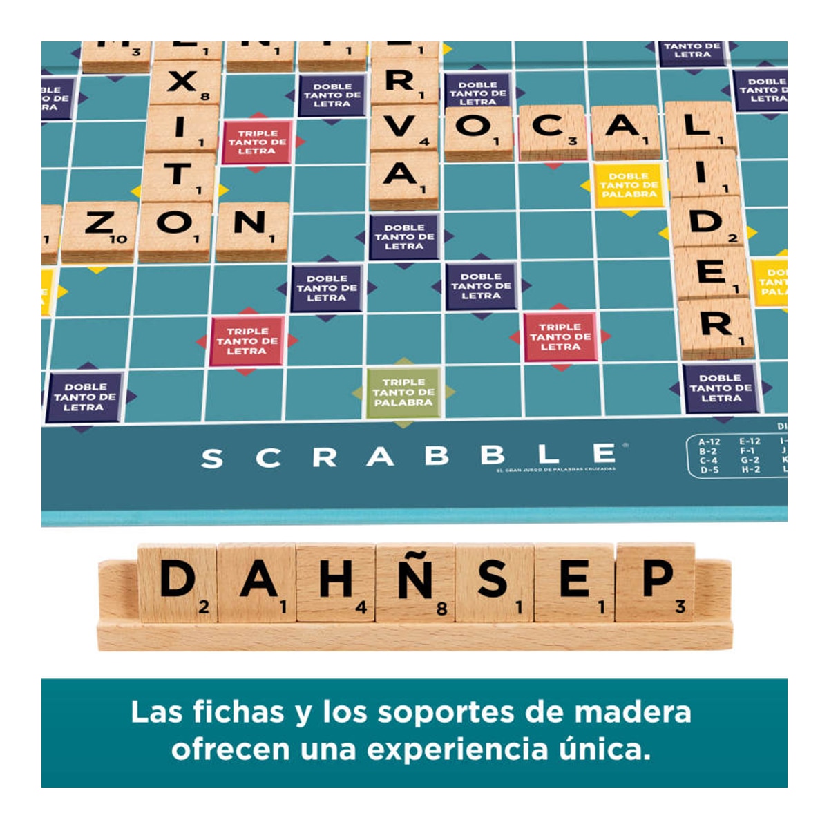 Juego de mesa Scrabble en madera Edición español Mattel Games 4