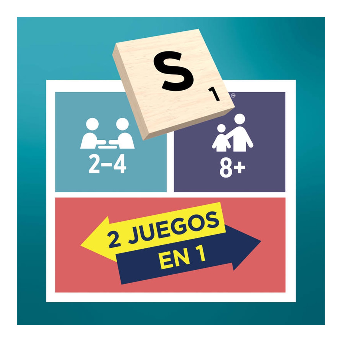 Juego de mesa Scrabble en madera Edición español Mattel Games 5